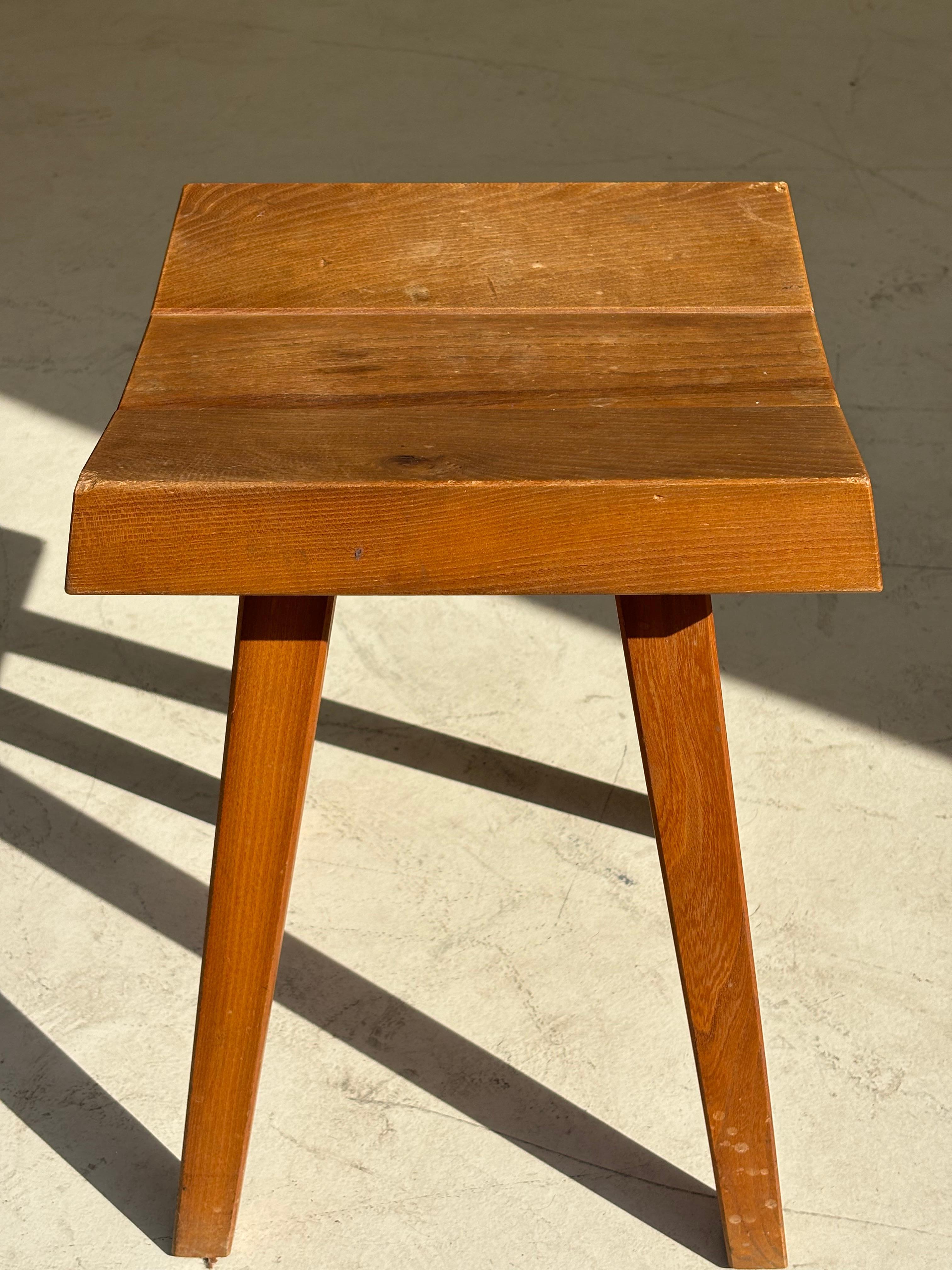 Stool by Claude De Moyen in elm