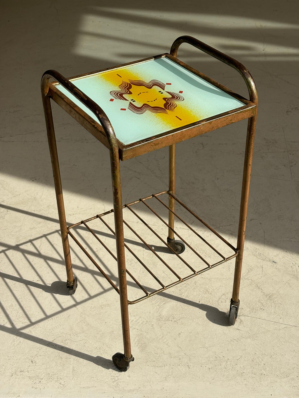 Vintage 1970 Abraham Palatnik Serving Table, Brazilian Craftsmanship