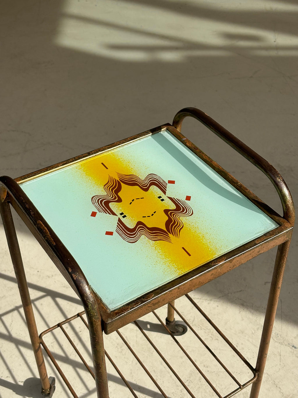 Vintage 1970 Abraham Palatnik Serving Table, Brazilian Craftsmanship