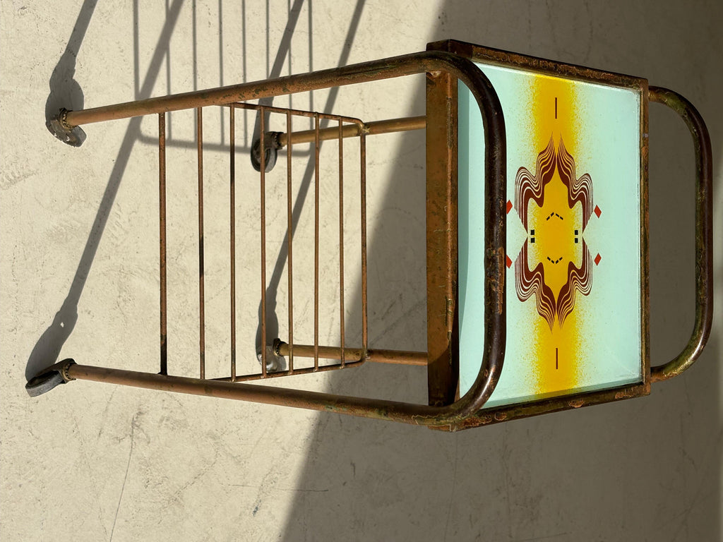 Vintage 1970 Abraham Palatnik Serving Table, Brazilian Craftsmanship