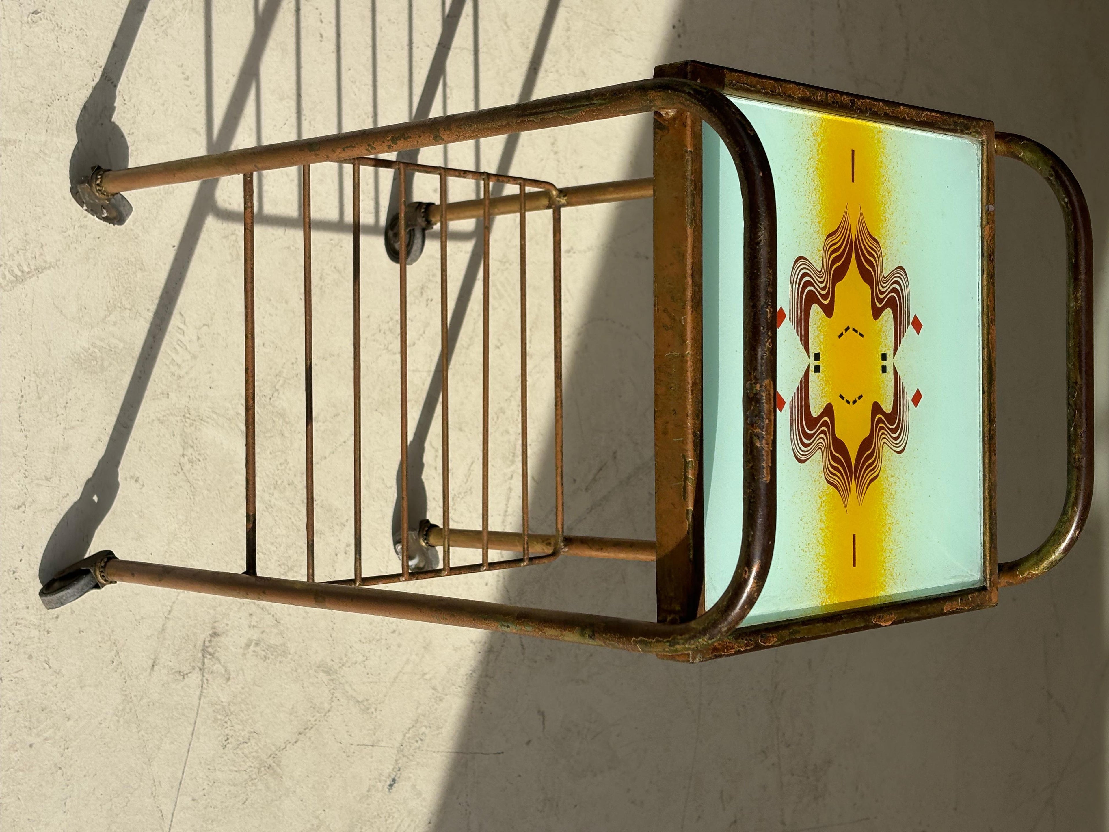 Vintage 1970 Abraham Palatnik Serving Table, Brazilian Craftsmanship