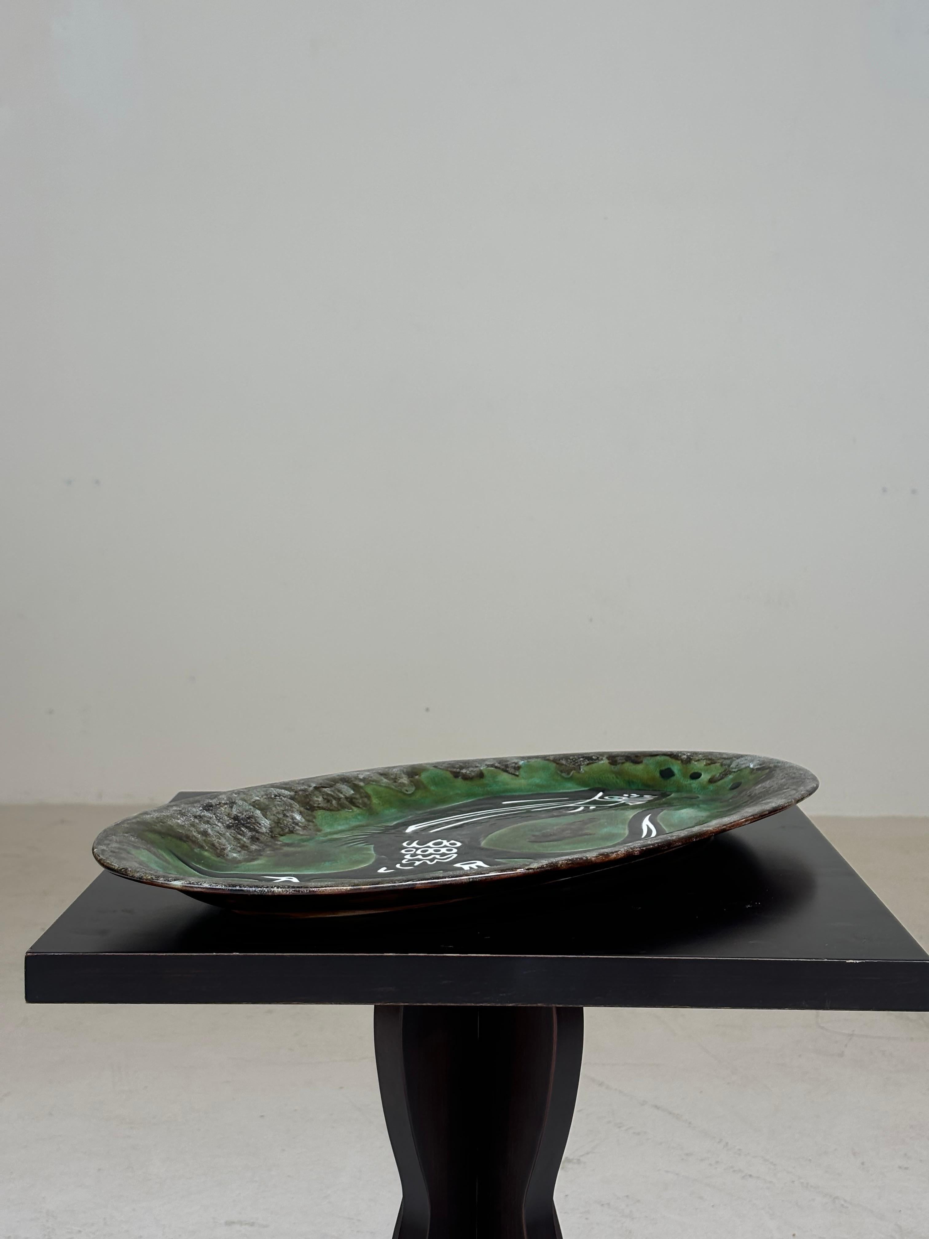 Large Jean Lurçat dish fot saint vincens