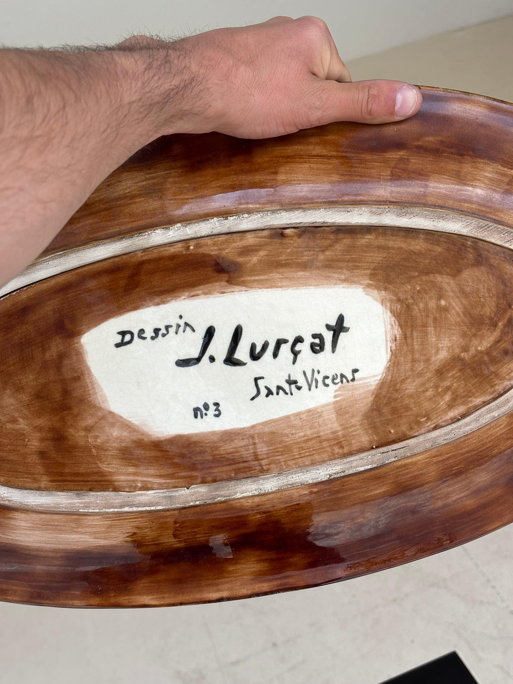 Large Jean Lurçat dish fot saint vincens