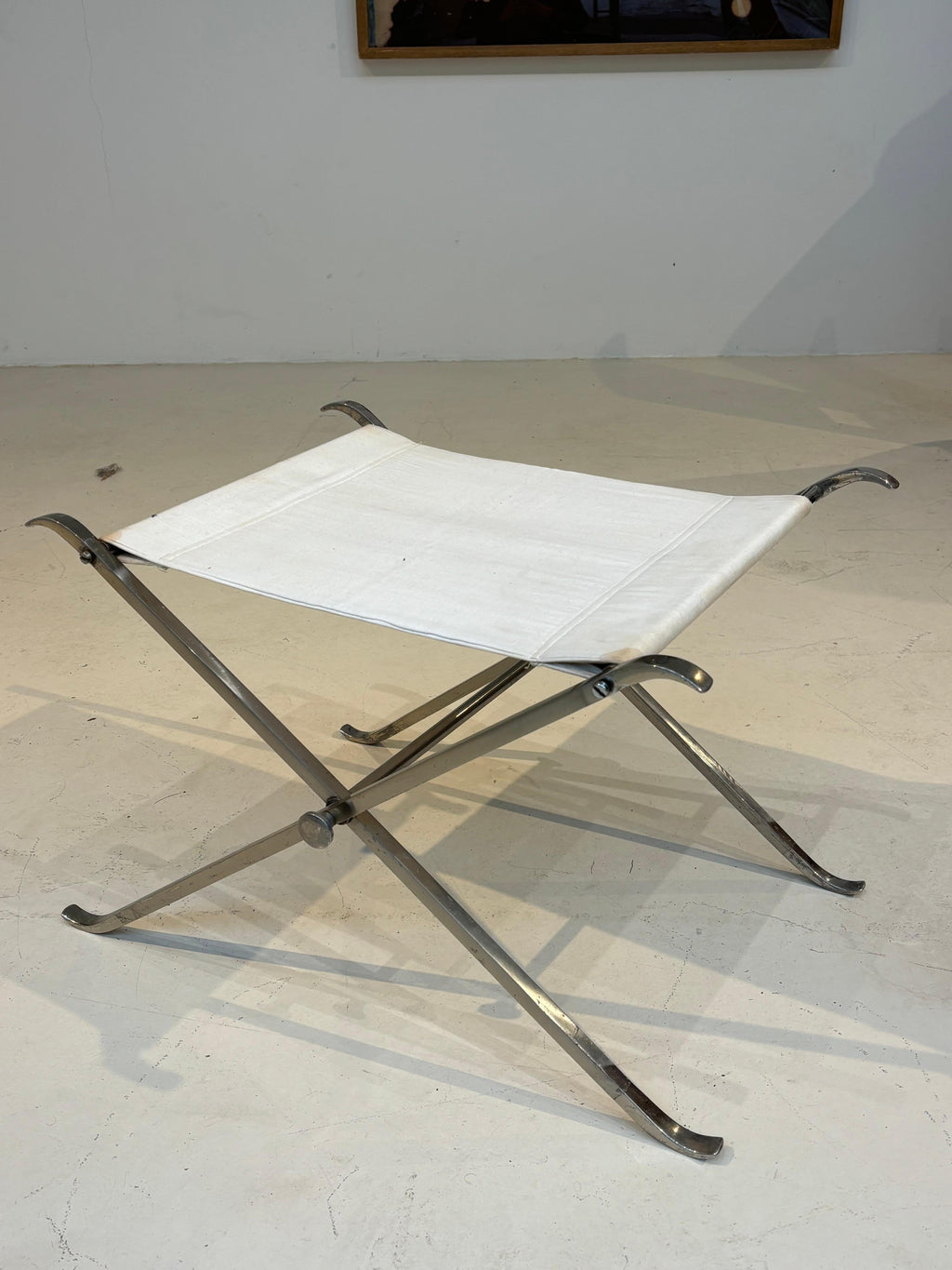Stool by la maison Charles in stainless steel