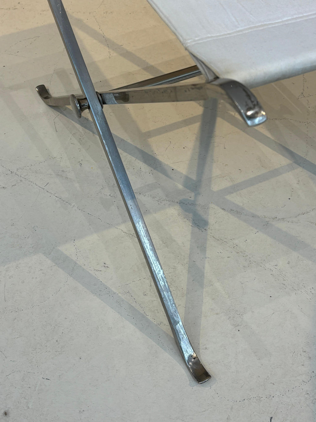 Stool by la maison Charles in stainless steel