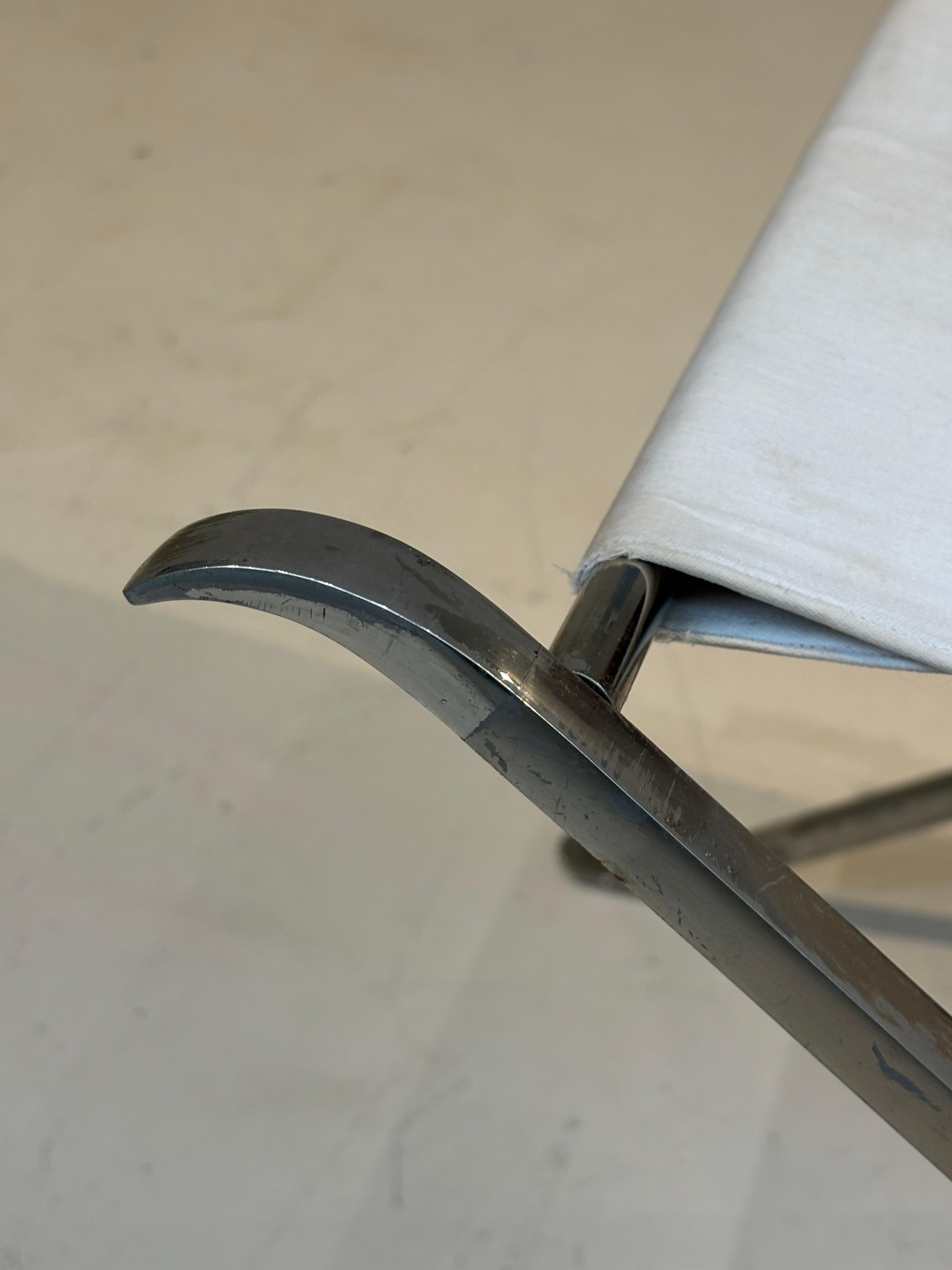 Stool by la maison Charles in stainless steel