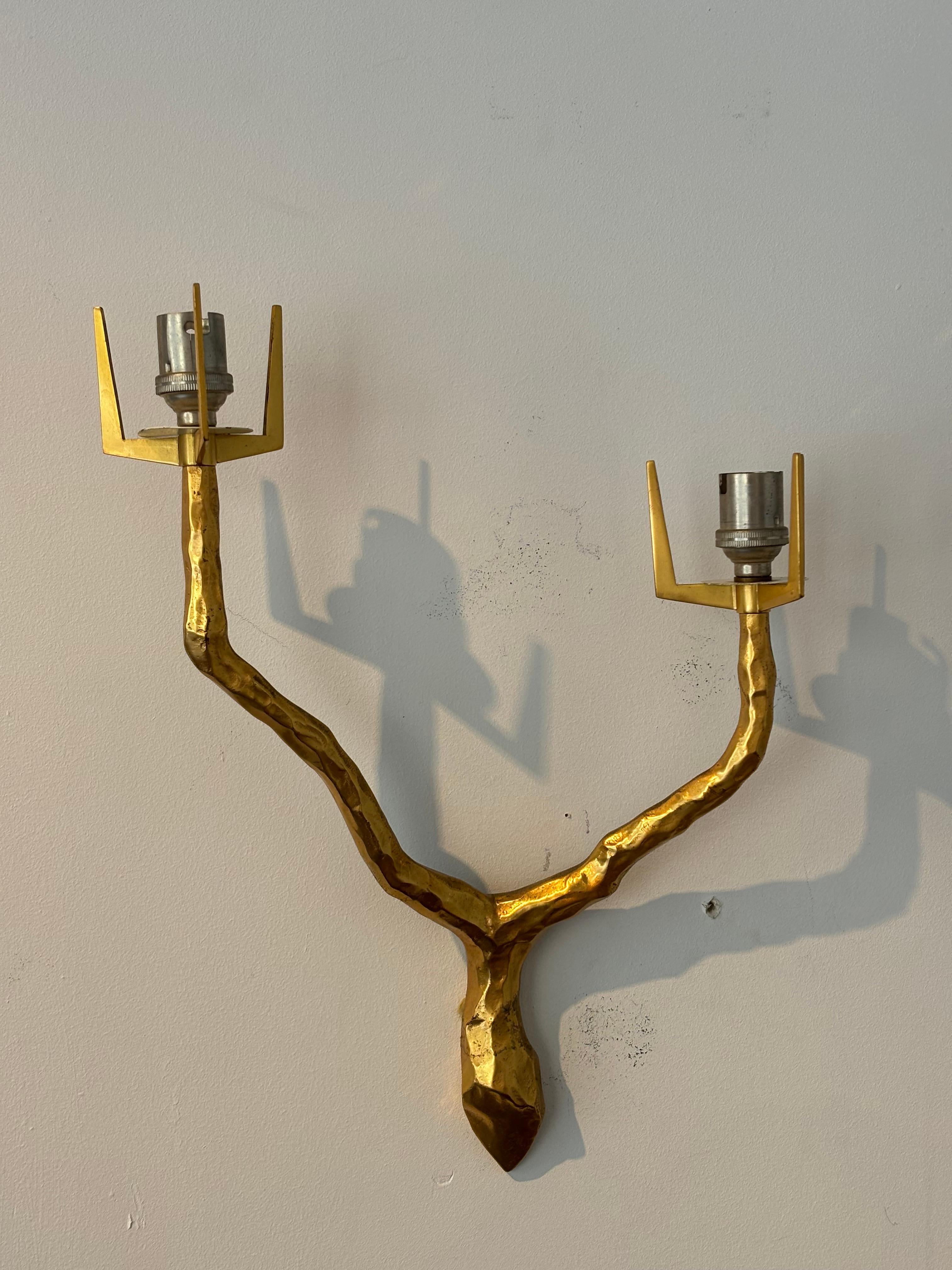 Pair of sconces by Arlus after a drawing by Felix Agostini