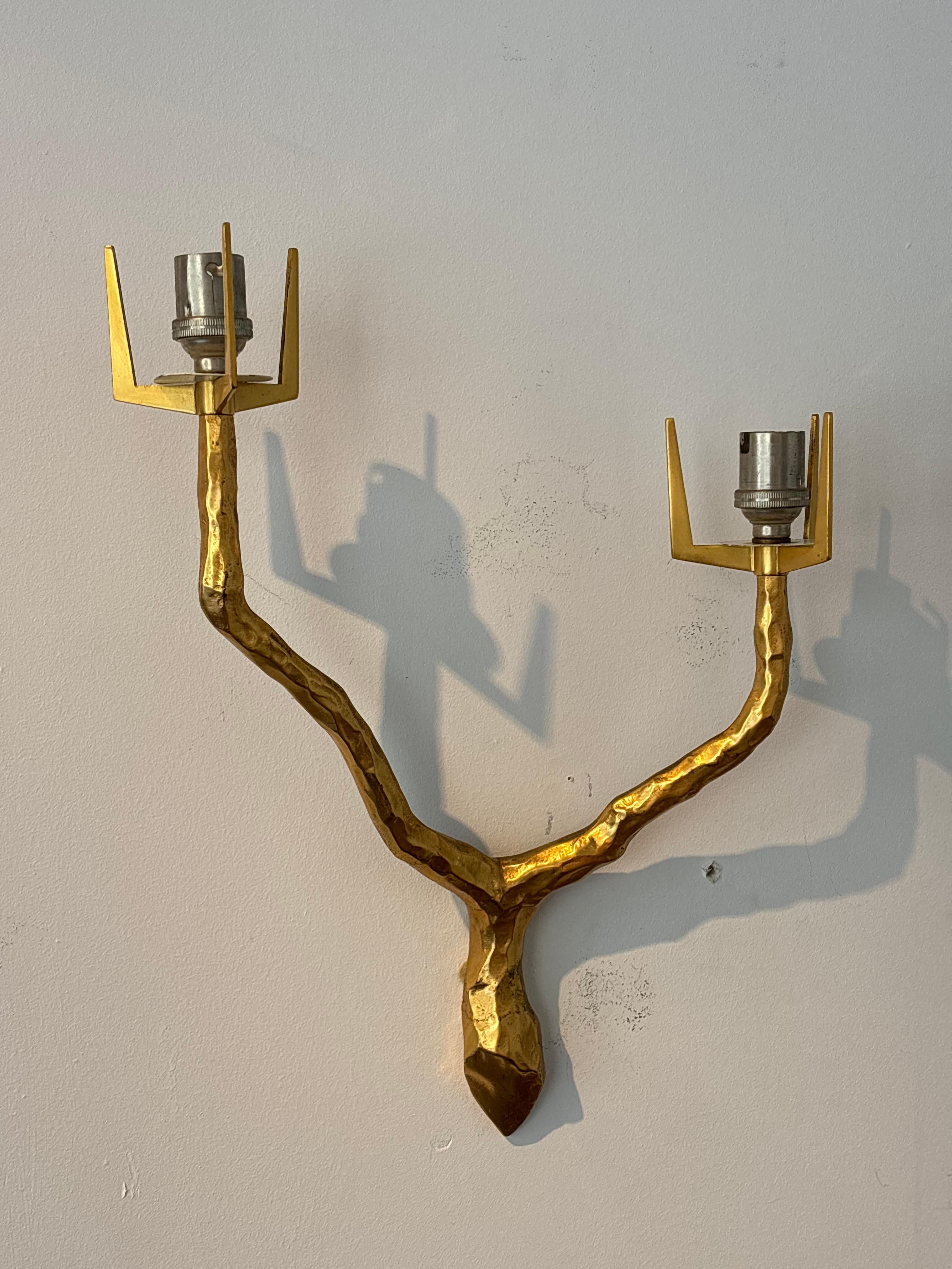 Pair of sconces by Arlus after a drawing by Felix Agostini