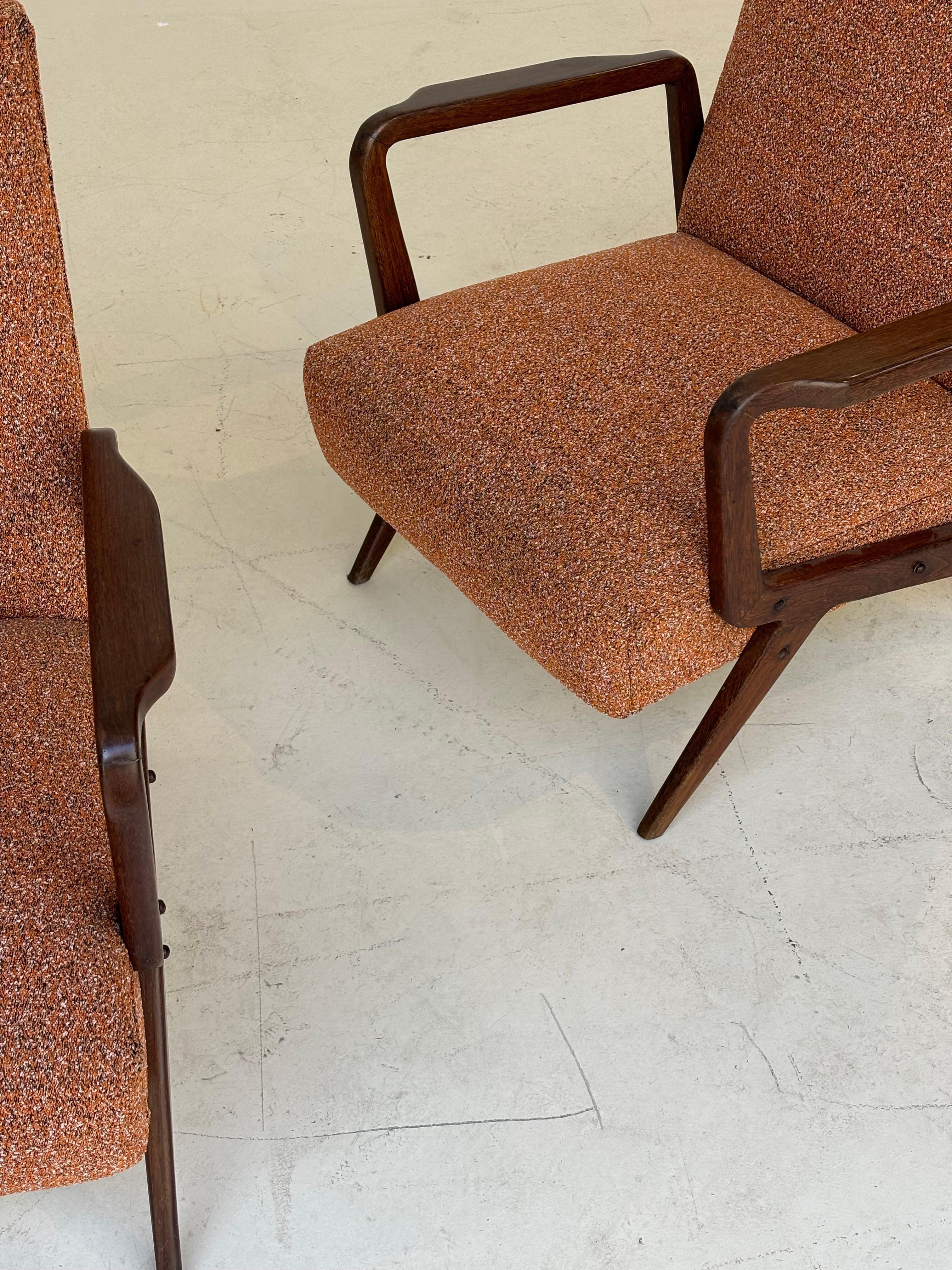 Pair of armchairs attributed to Gio Ponti, circa 1950