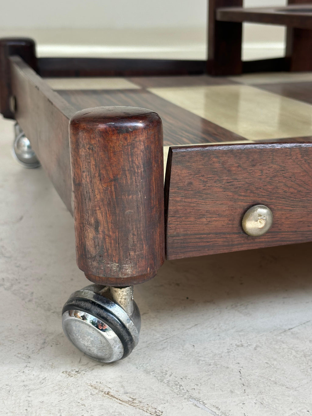 Serving table by Novo Rumo, Brasil, 1960 in métal, plexiglas and imbuia