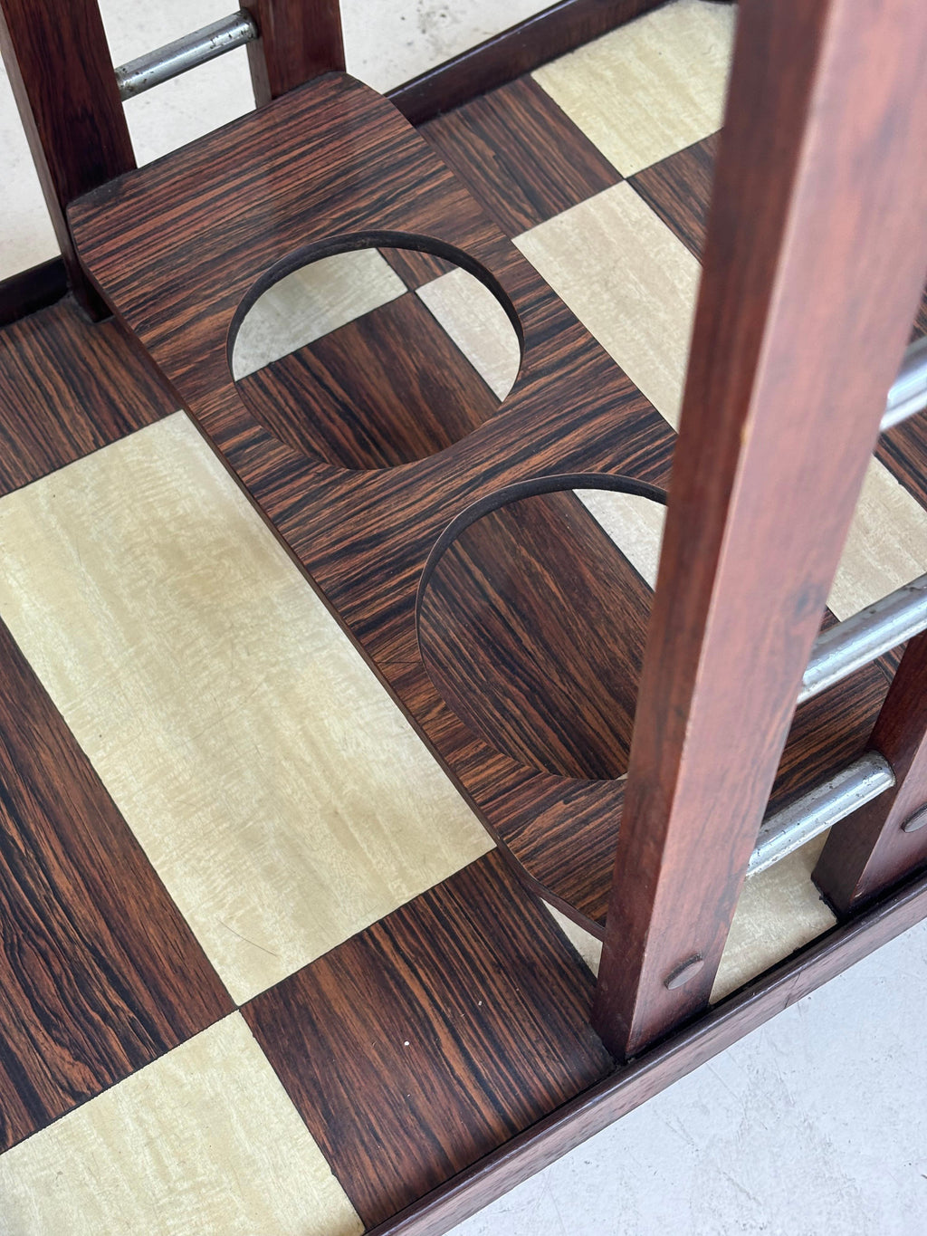 Serving table by Novo Rumo, Brasil, 1960 in métal, plexiglas and imbuia