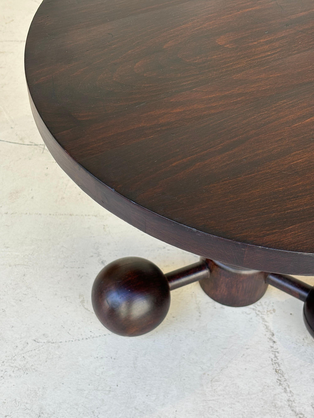 Side table by Charles Dudouyt in oak circa 1950 for la gentilhommière