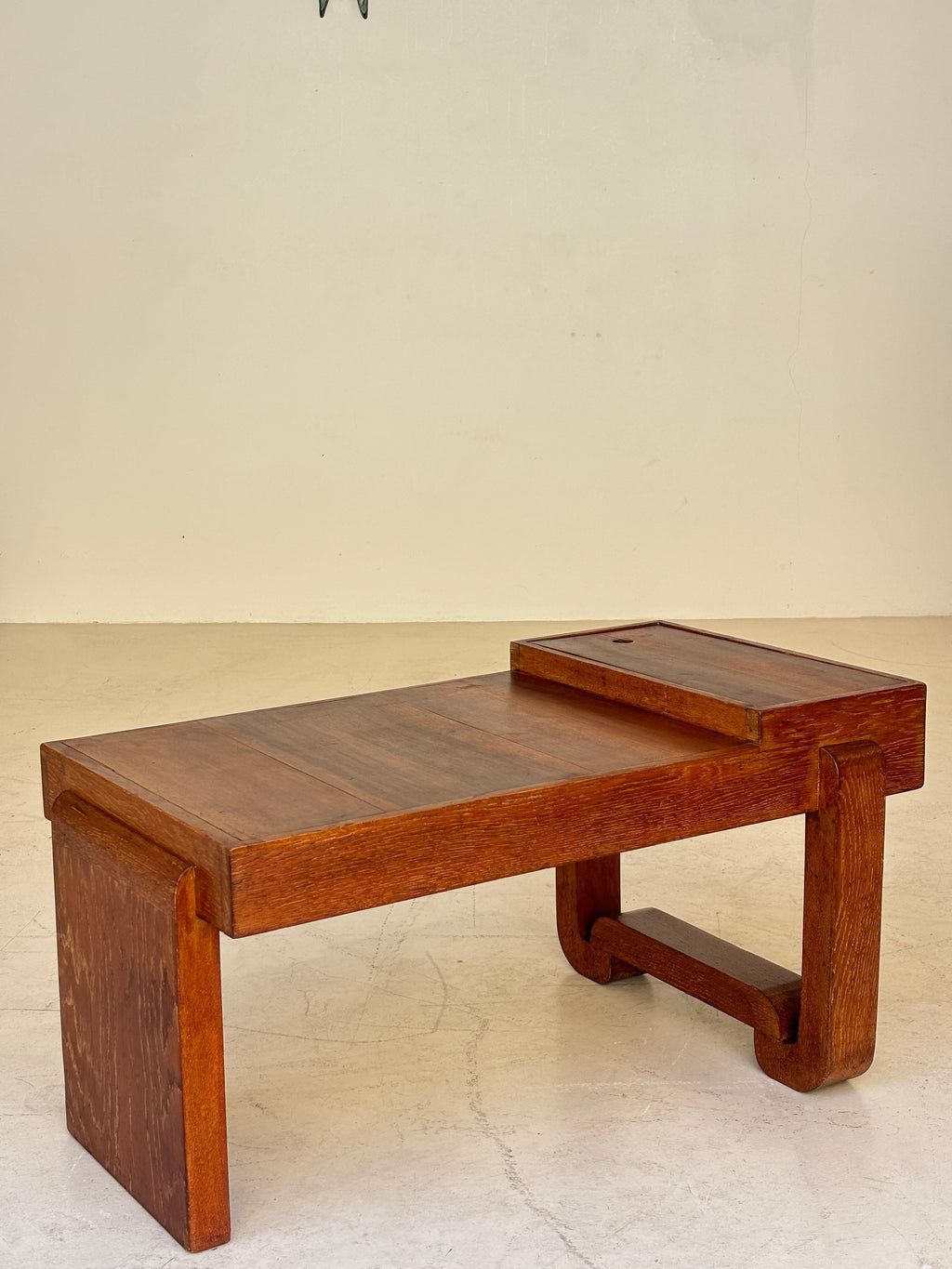 Coffee table by Francisque Chaleysin in limed oak circa 1940