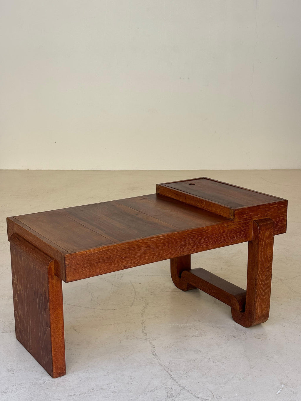 Coffee table by Francisque Chaleysin in limed oak circa 1940