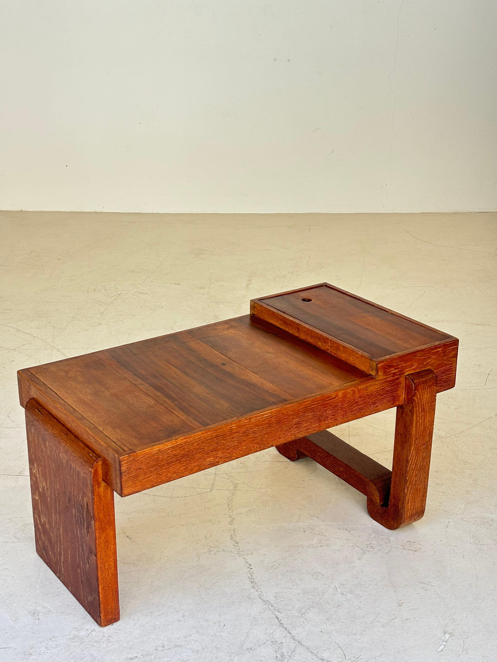 Coffee table by Francisque Chaleysin in limed oak circa 1940