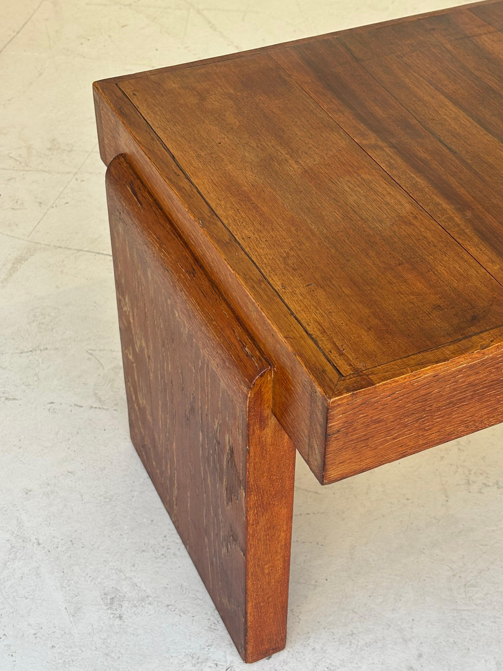 Coffee table by Francisque Chaleysin in limed oak circa 1940