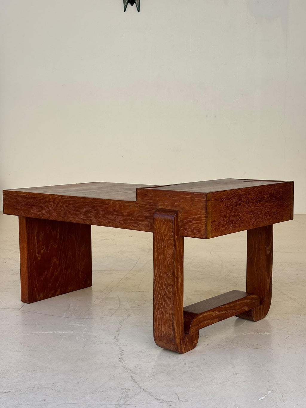 Coffee table by Francisque Chaleysin in limed oak circa 1940