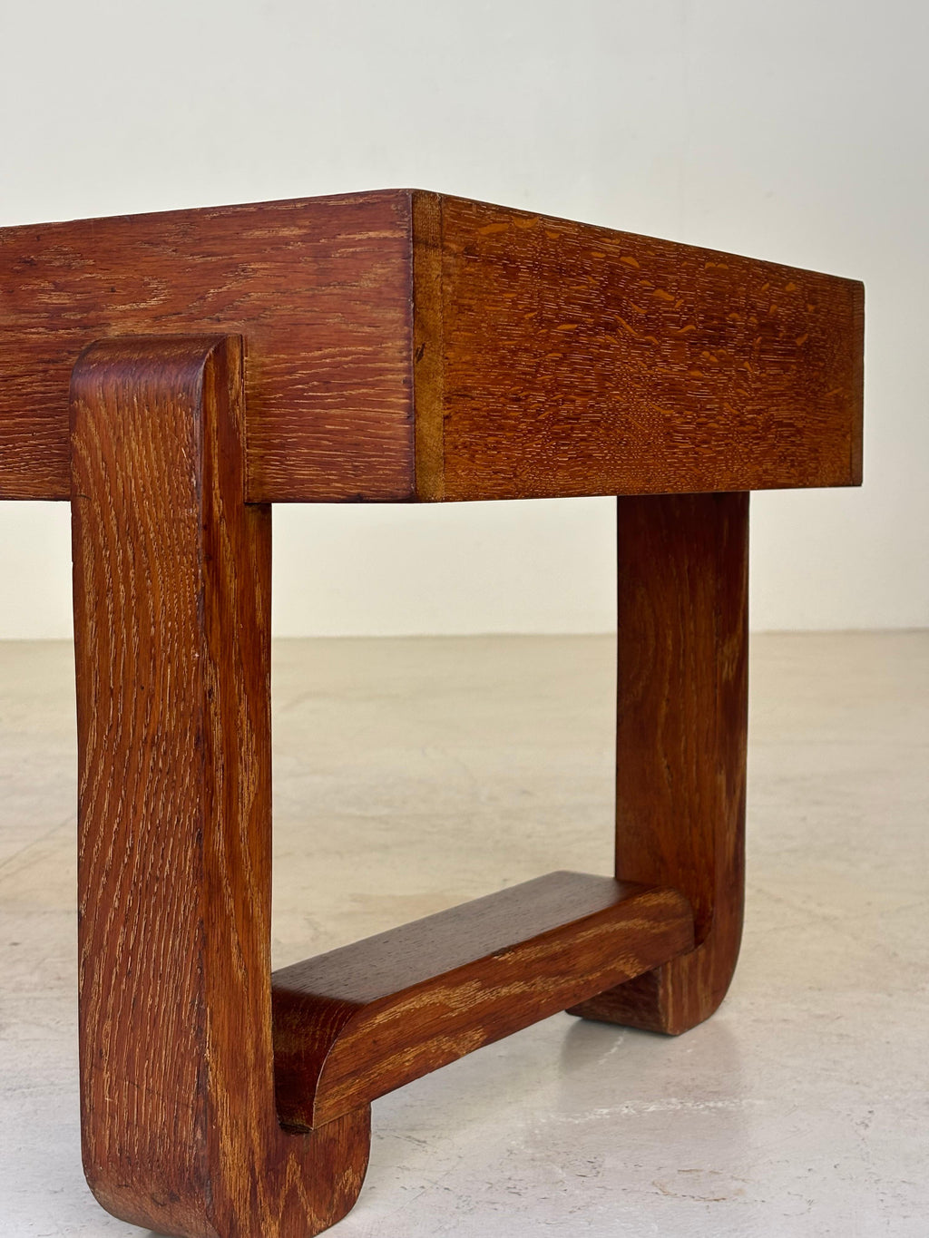 Coffee table by Francisque Chaleysin in limed oak circa 1940