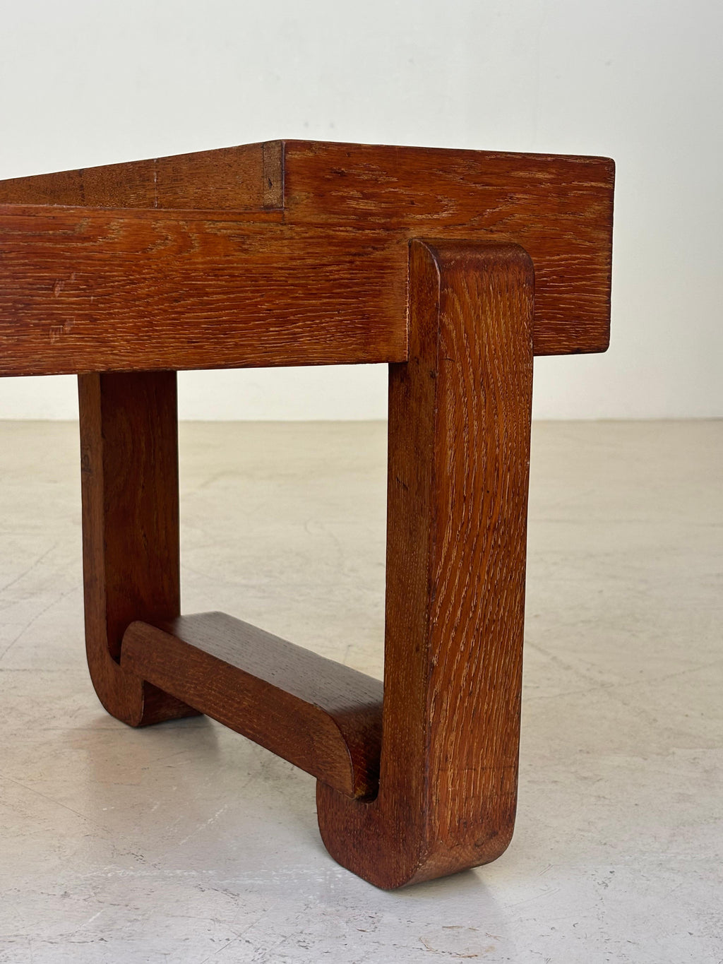Coffee table by Francisque Chaleysin in limed oak circa 1940