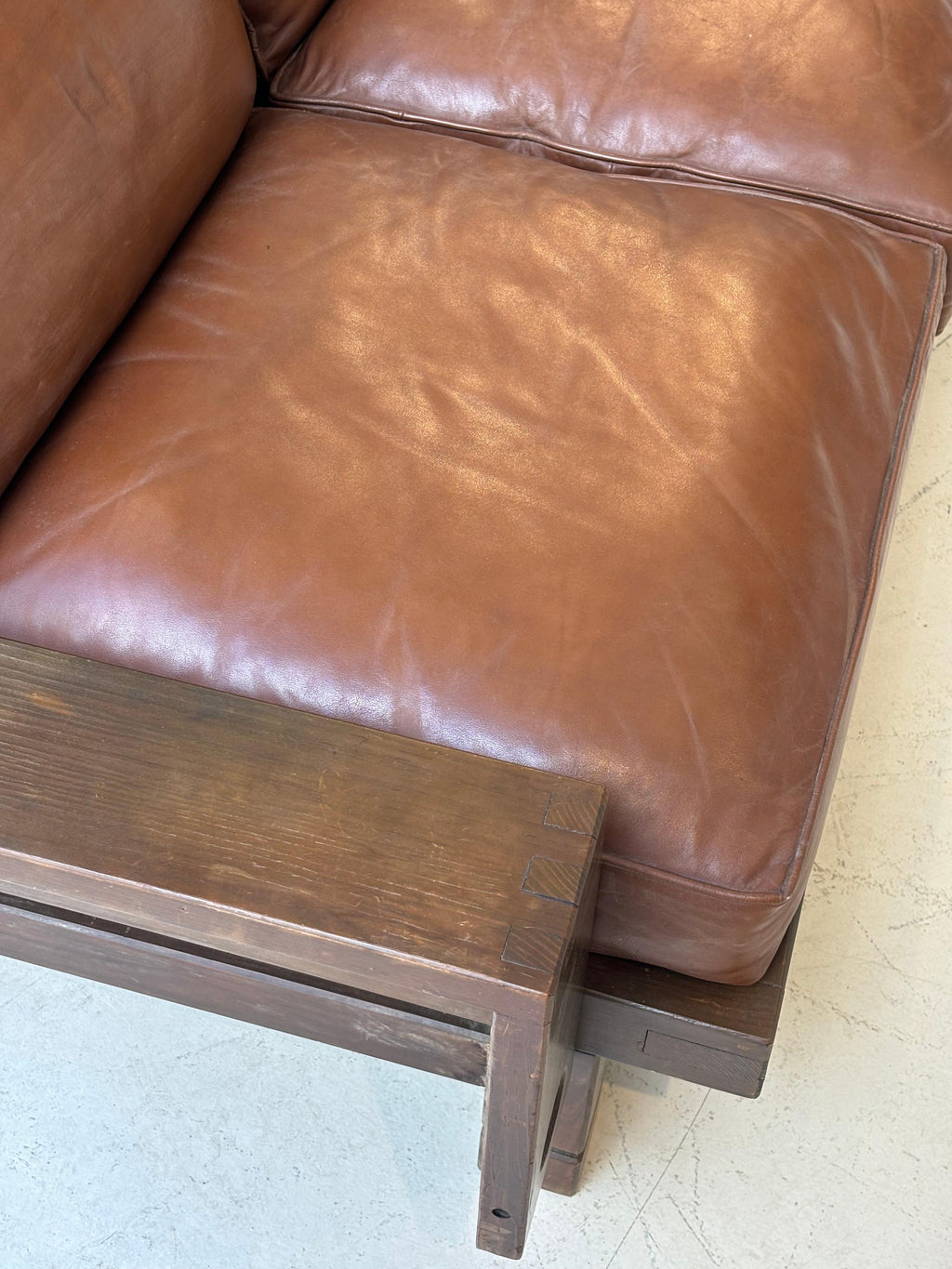 Nice brutalist sofa, circa 1960, France