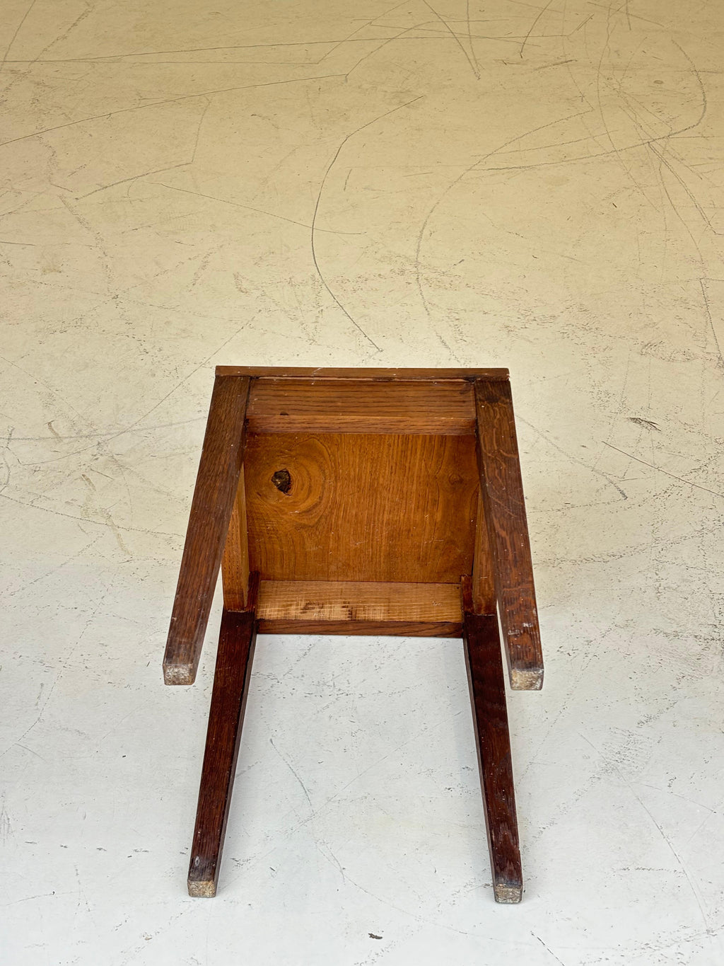 Nice side table in oak in the taste of Jean Michel Frank