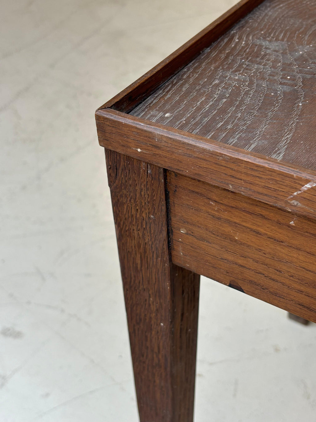 Nice side table in oak in the taste of Jean Michel Frank
