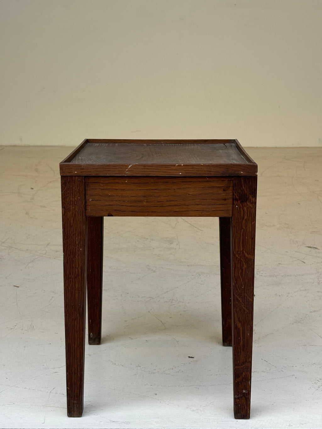 Nice side table in oak in the taste of Jean Michel Frank