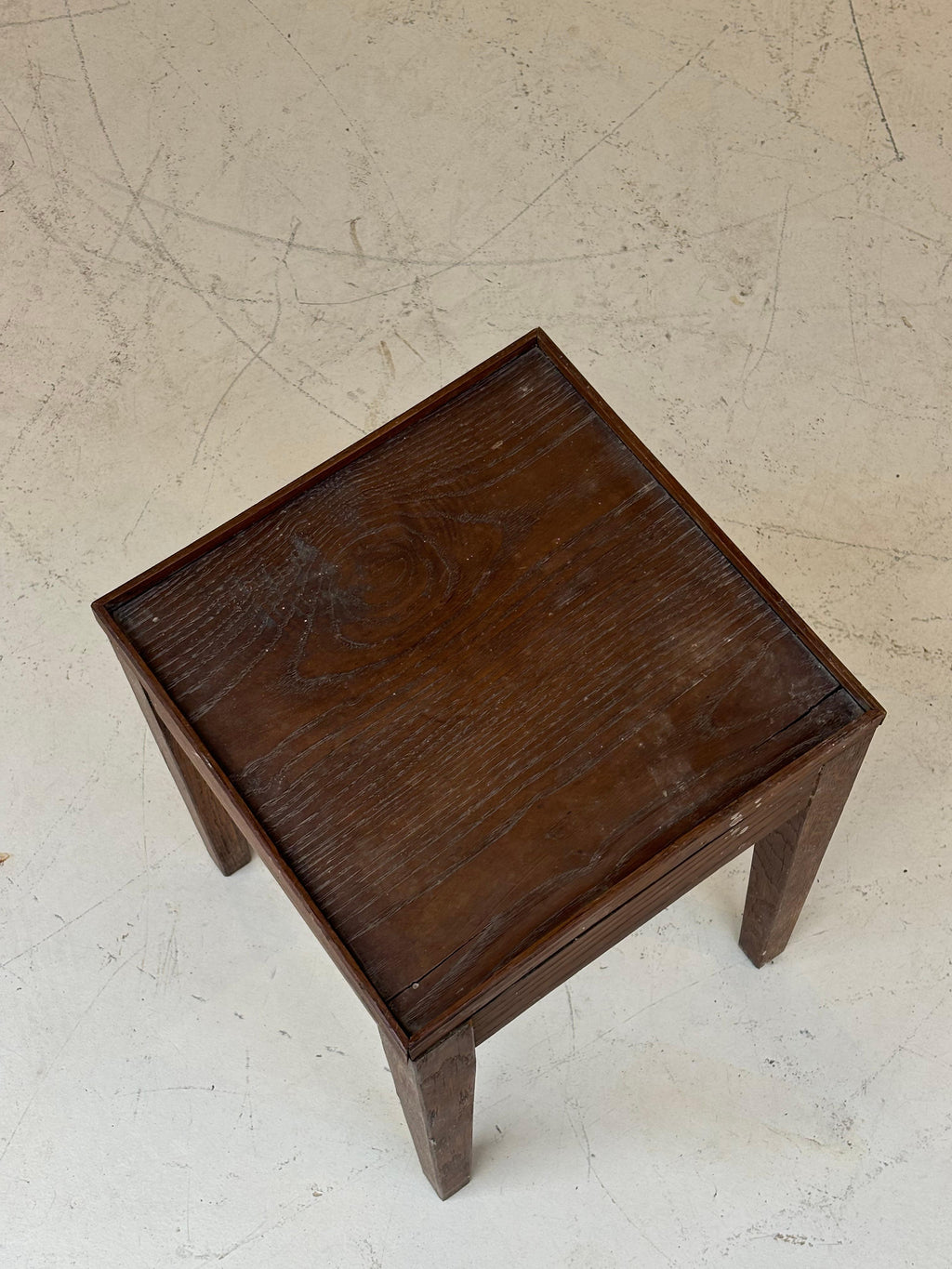 Nice side table in oak in the taste of Jean Michel Frank