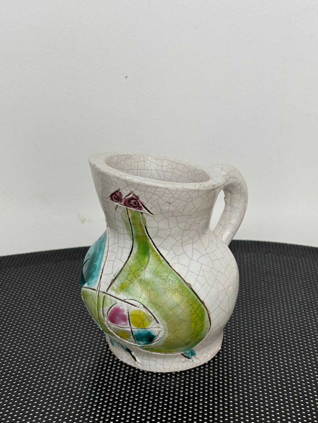Beautiful figurative pitcher by Georges Jouve, signed
