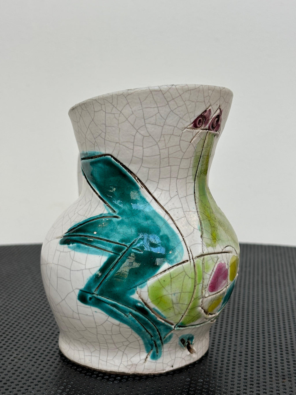 Beautiful figurative pitcher by Georges Jouve, signed