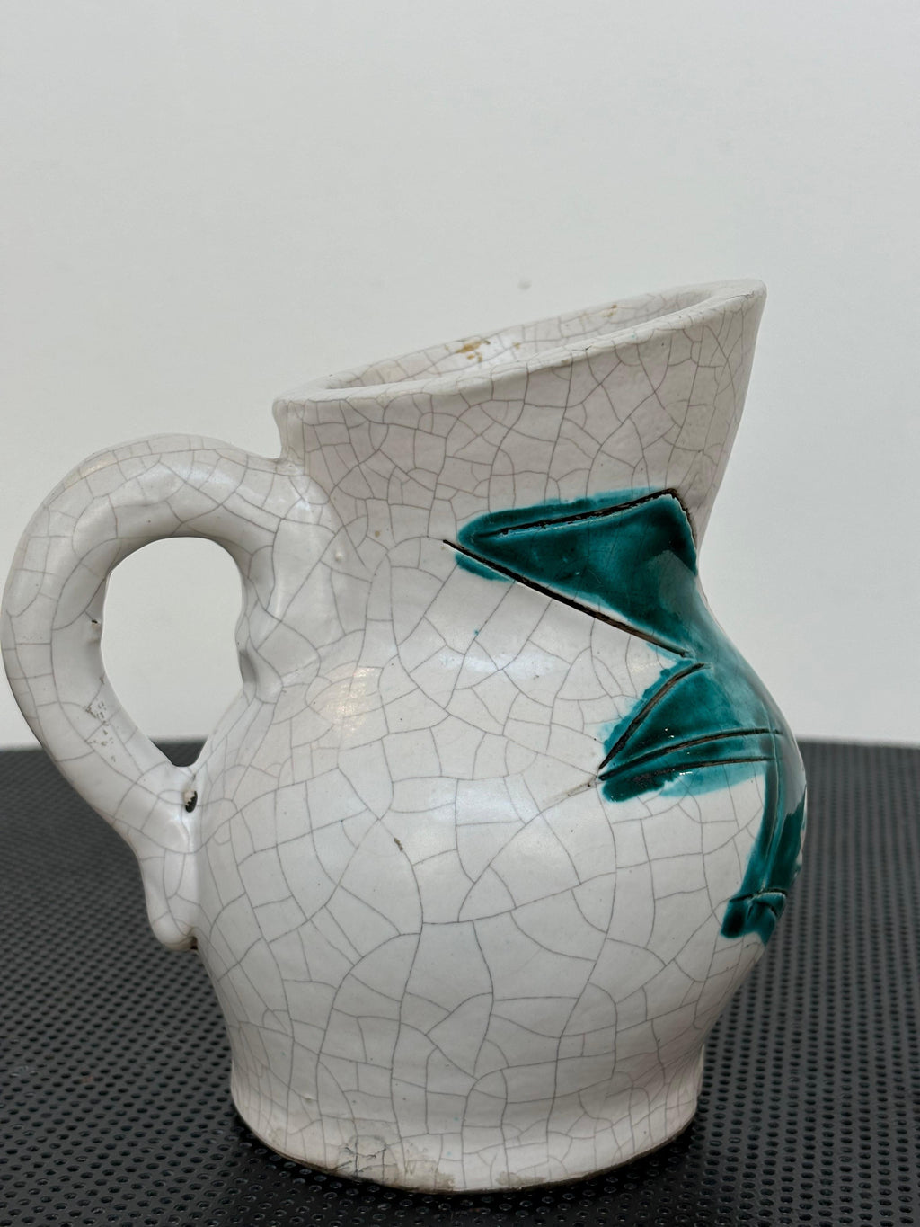 Beautiful figurative pitcher by Georges Jouve, signed