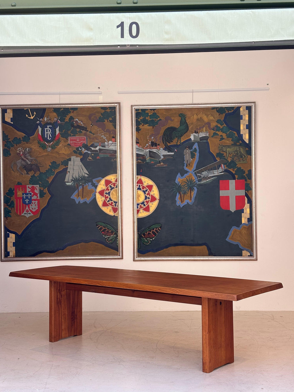 Incredible T14 dining table by Pierre Chapo
