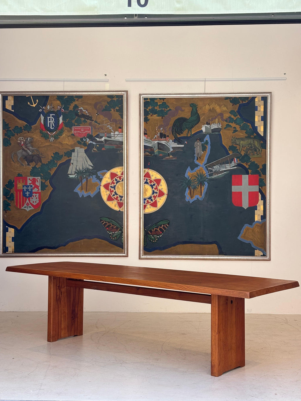 Incredible T14 dining table by Pierre Chapo