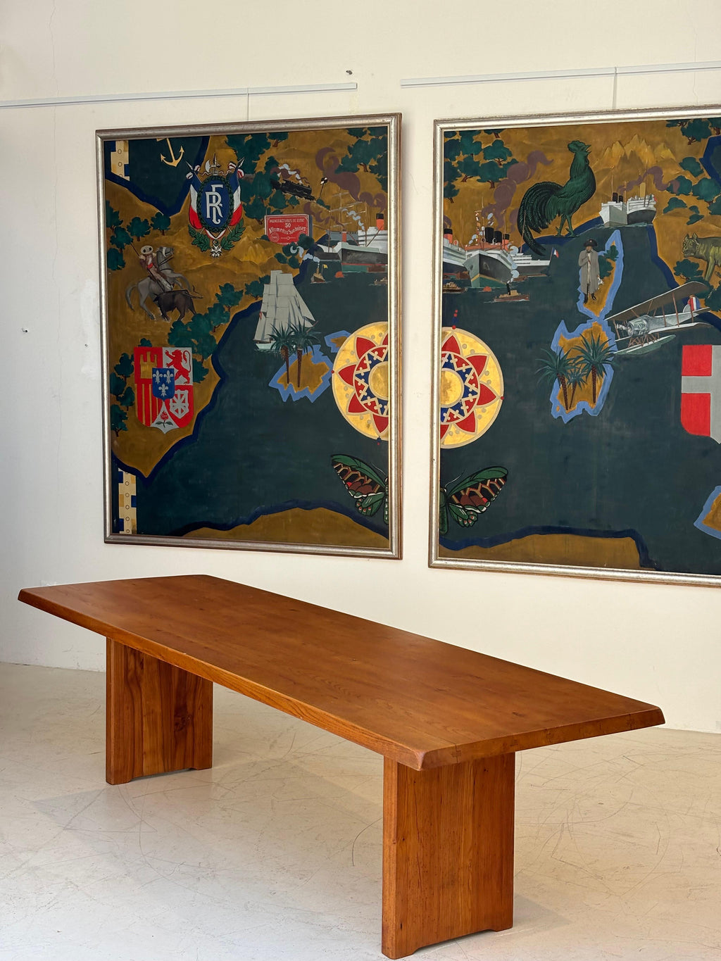 Incredible T14 dining table by Pierre Chapo