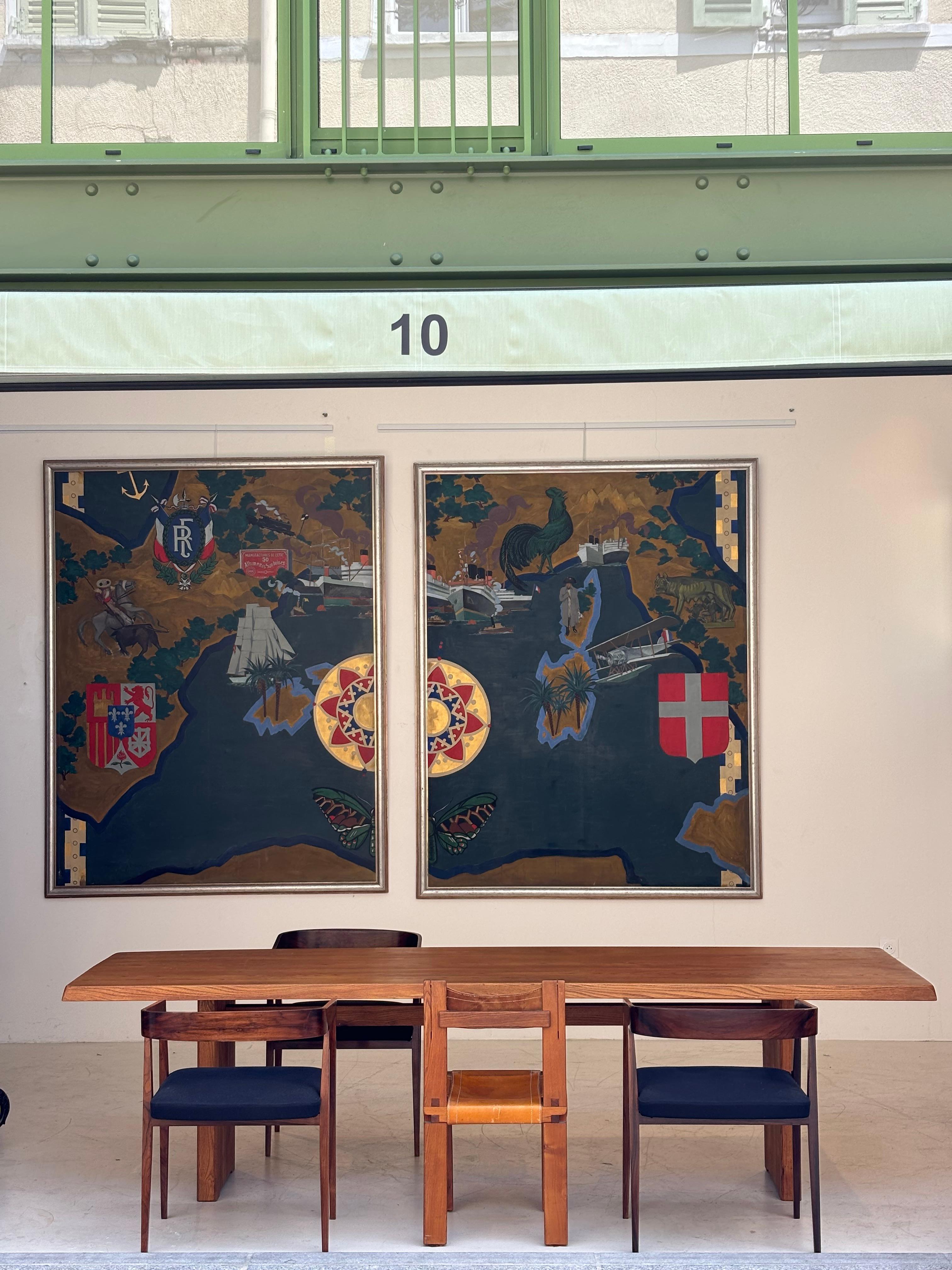 Incredible T14 dining table by Pierre Chapo