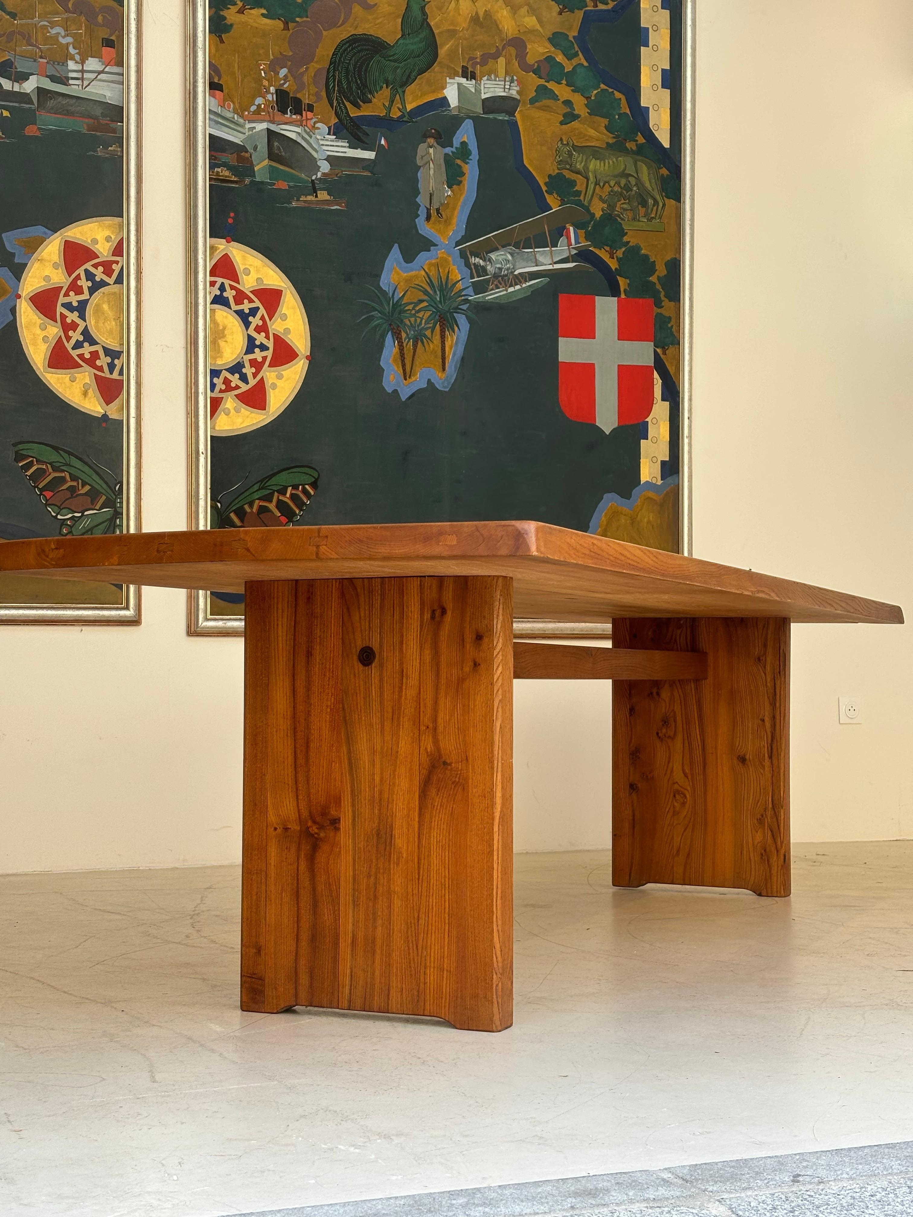 Incredible T14 dining table by Pierre Chapo