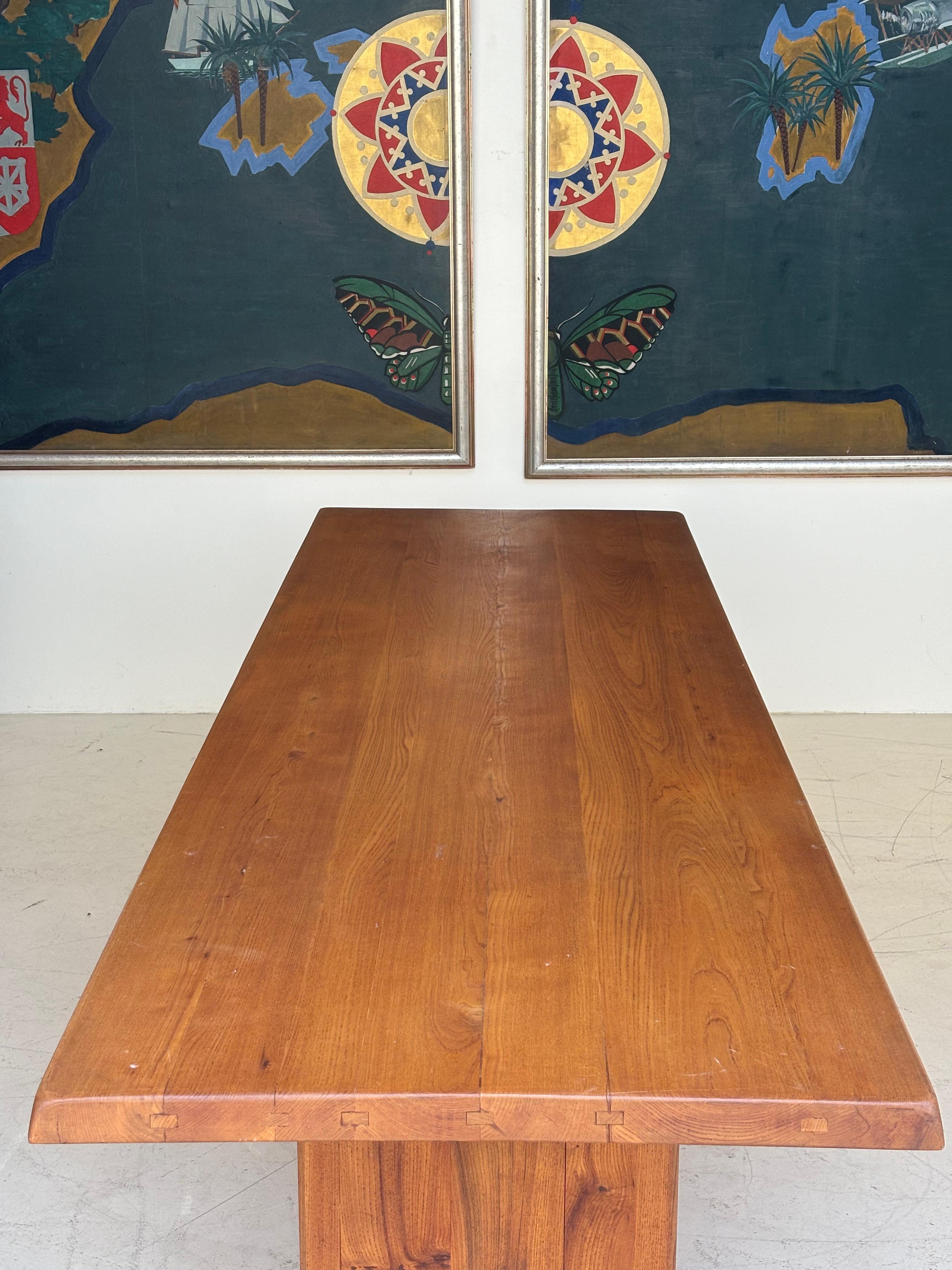 Incredible T14 dining table by Pierre Chapo