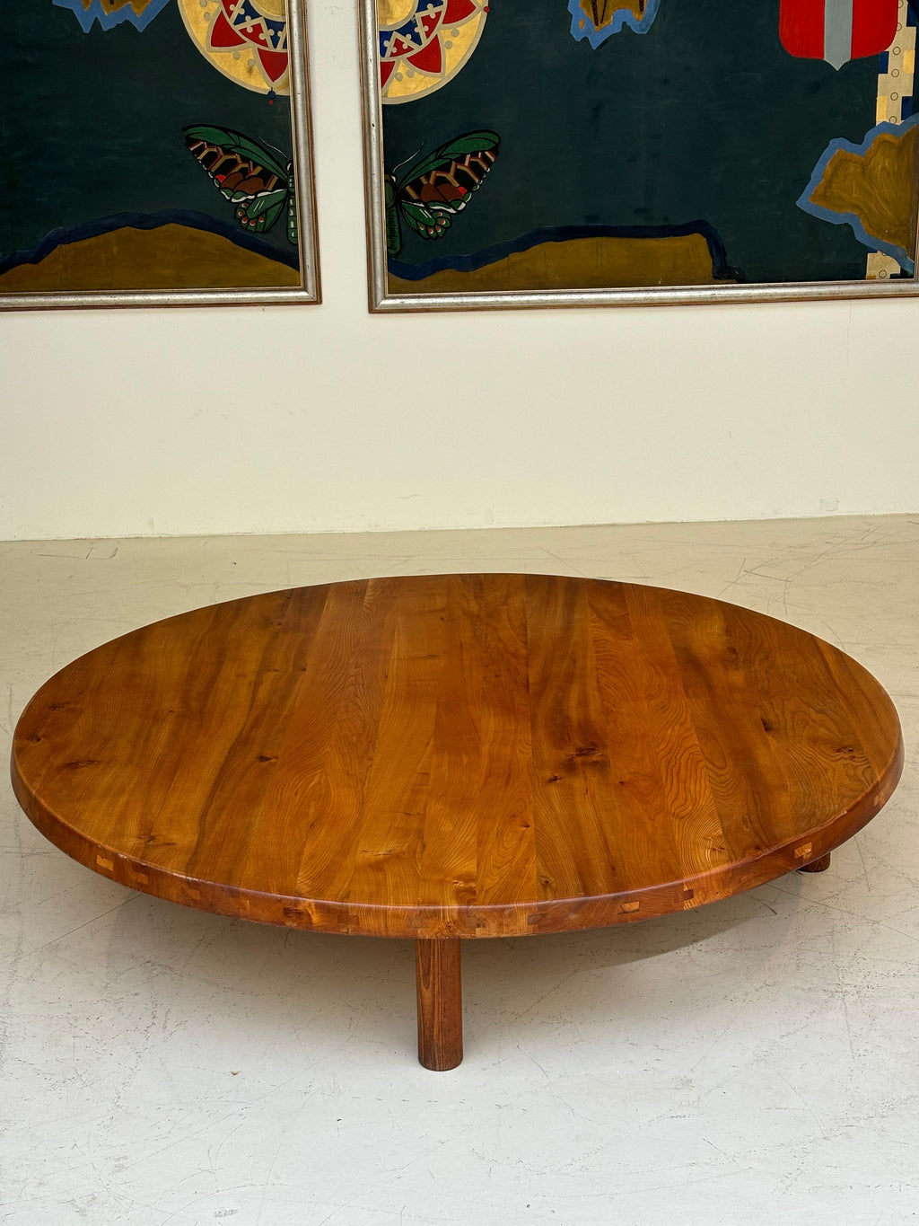 Incredible coffee table T02 special order by Pierre Chapo circa 1975