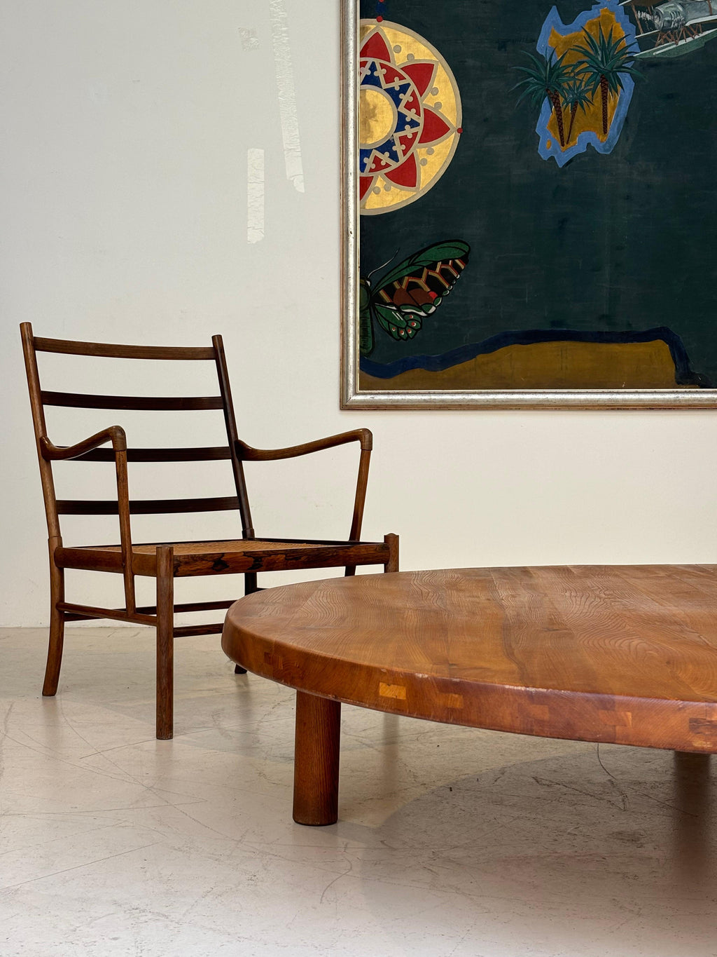 Incredible coffee table T02 special order by Pierre Chapo circa 1975
