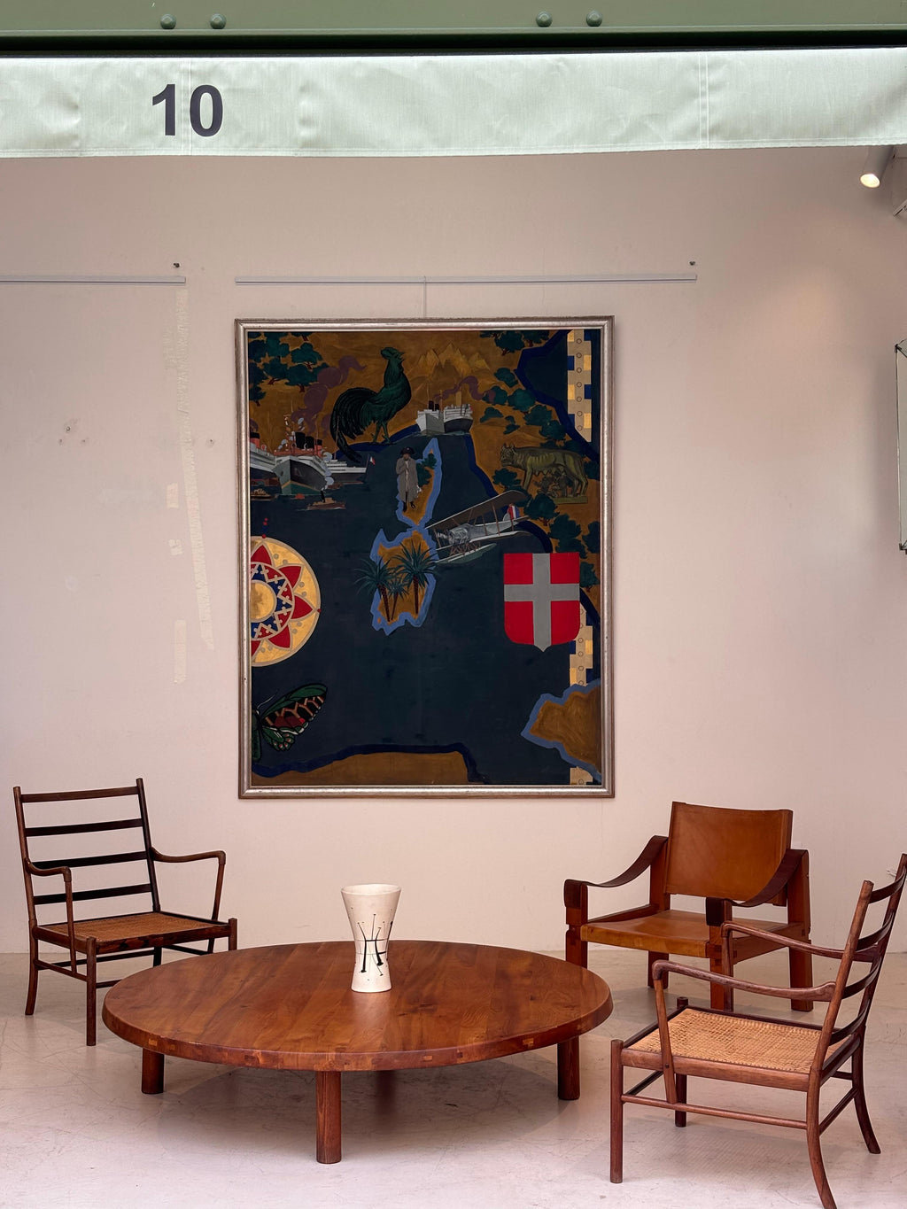 Incredible coffee table T02 special order by Pierre Chapo circa 1975