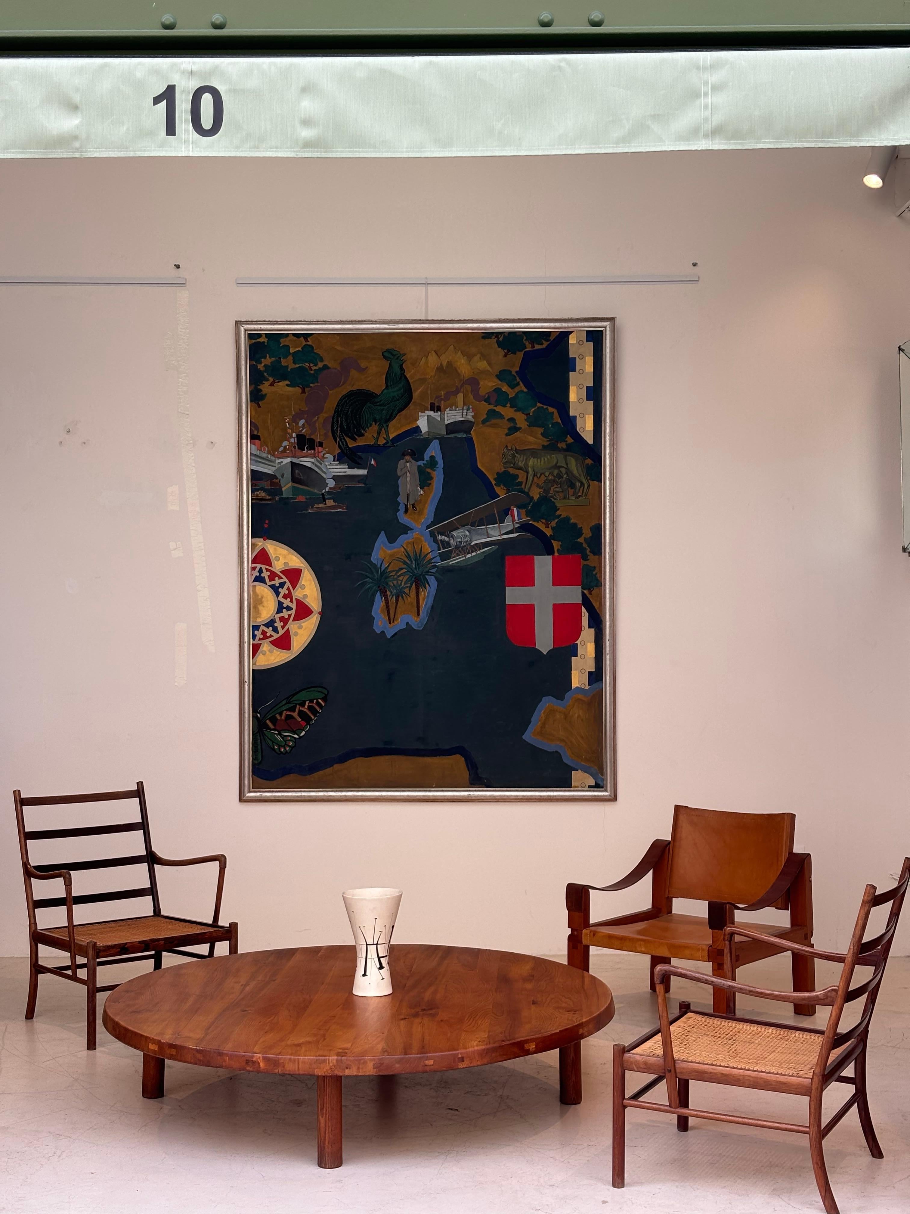 Incredible coffee table T02 special order by Pierre Chapo circa 1975