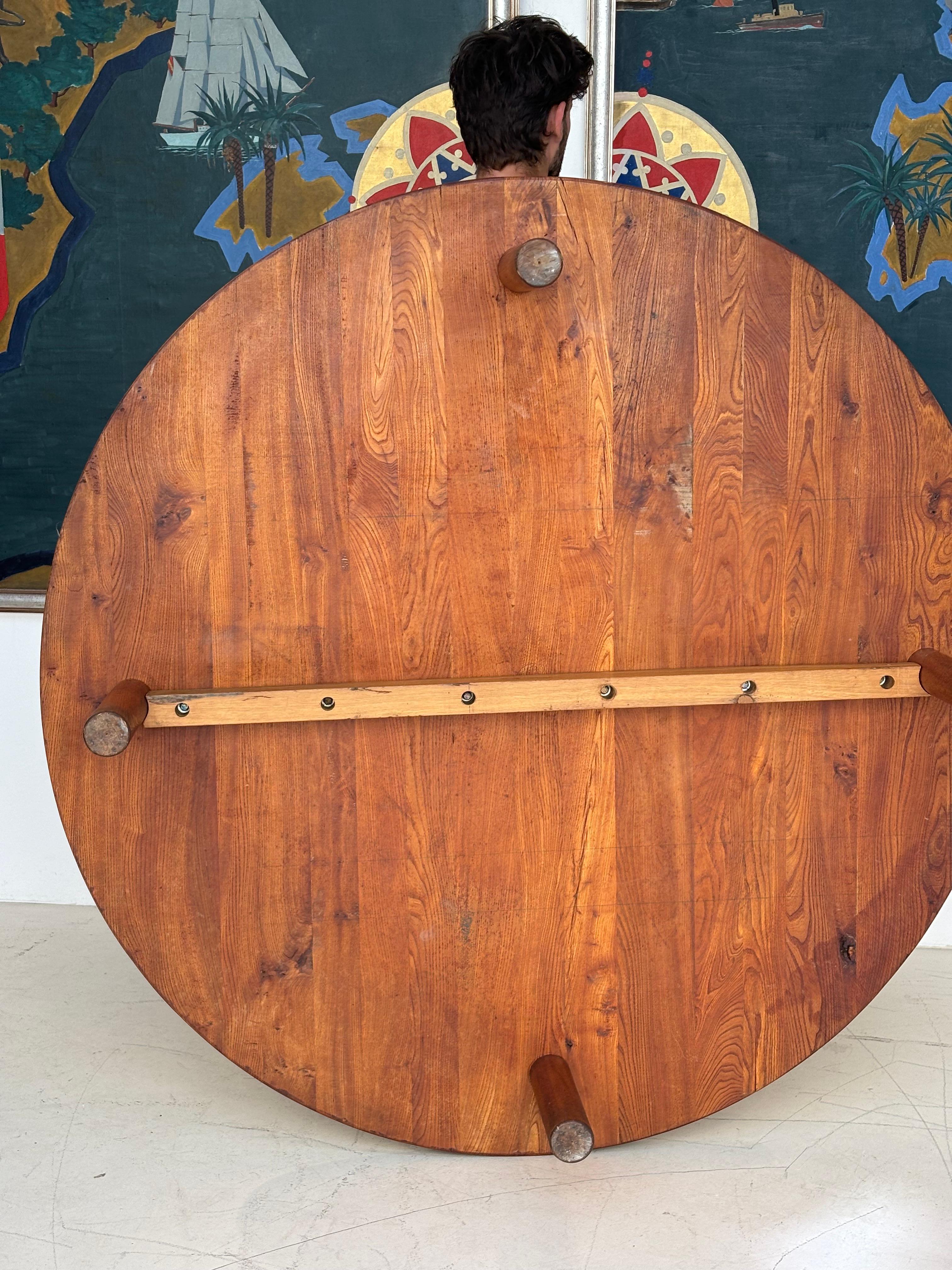 Incredible coffee table T02 special order by Pierre Chapo circa 1975