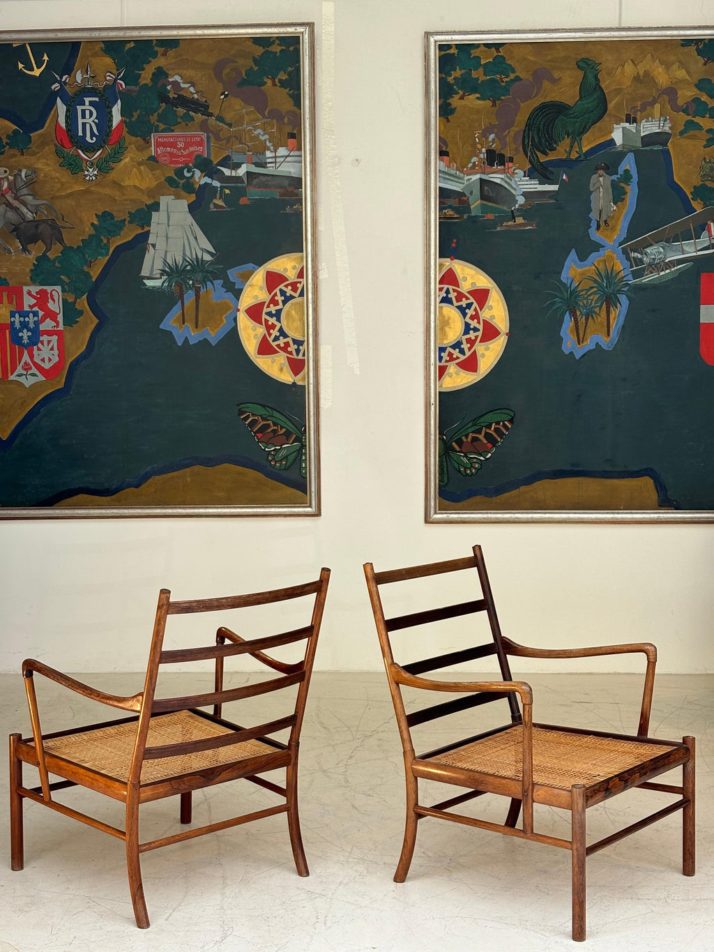 Pair of colonials armchairs by Ole Wanscher
