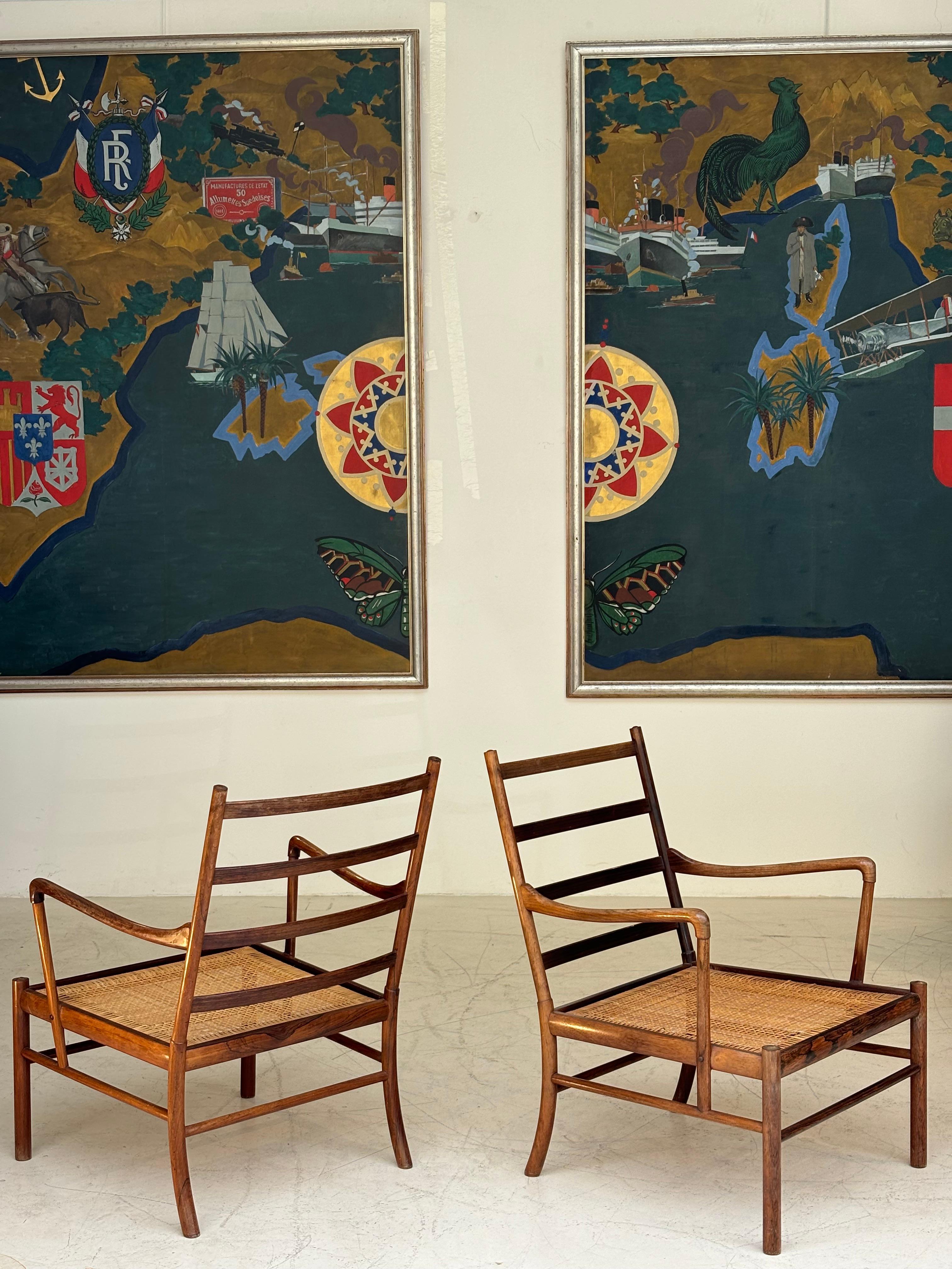 Pair of colonials armchairs by Ole Wanscher