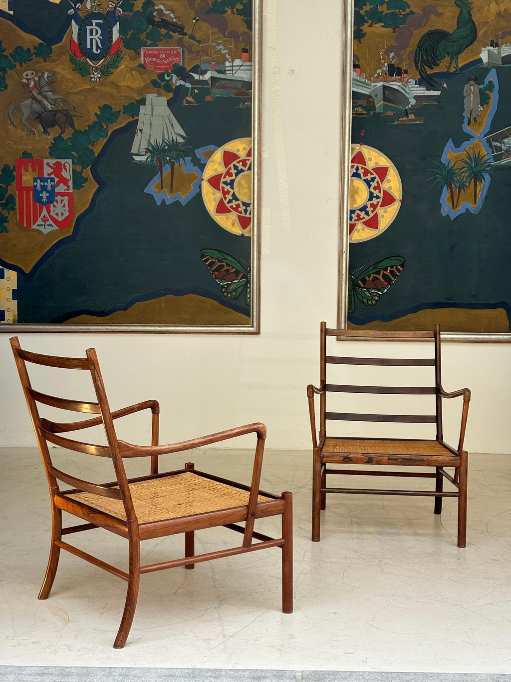 Pair of colonials armchairs by Ole Wanscher