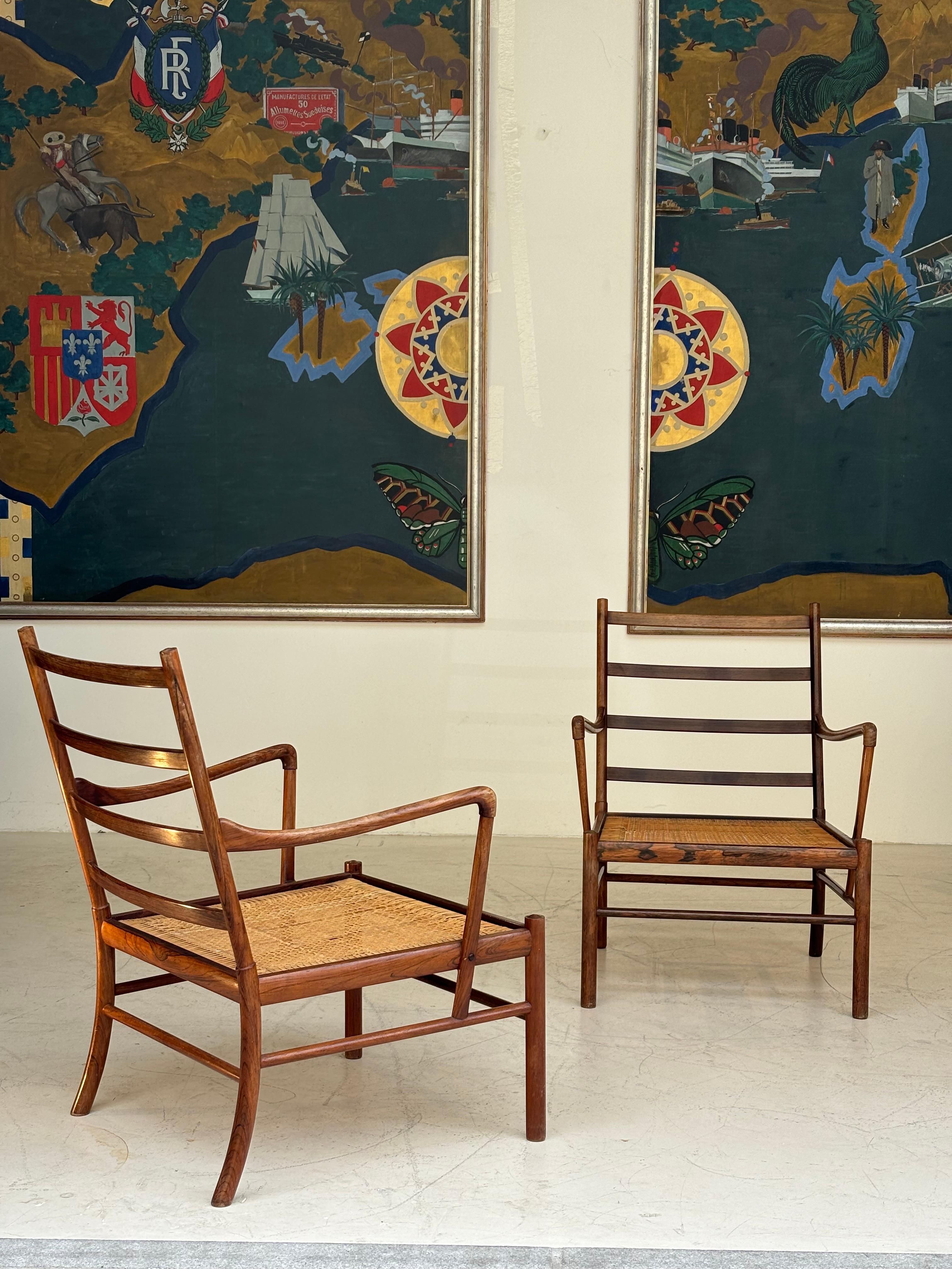 Pair of colonials armchairs by Ole Wanscher