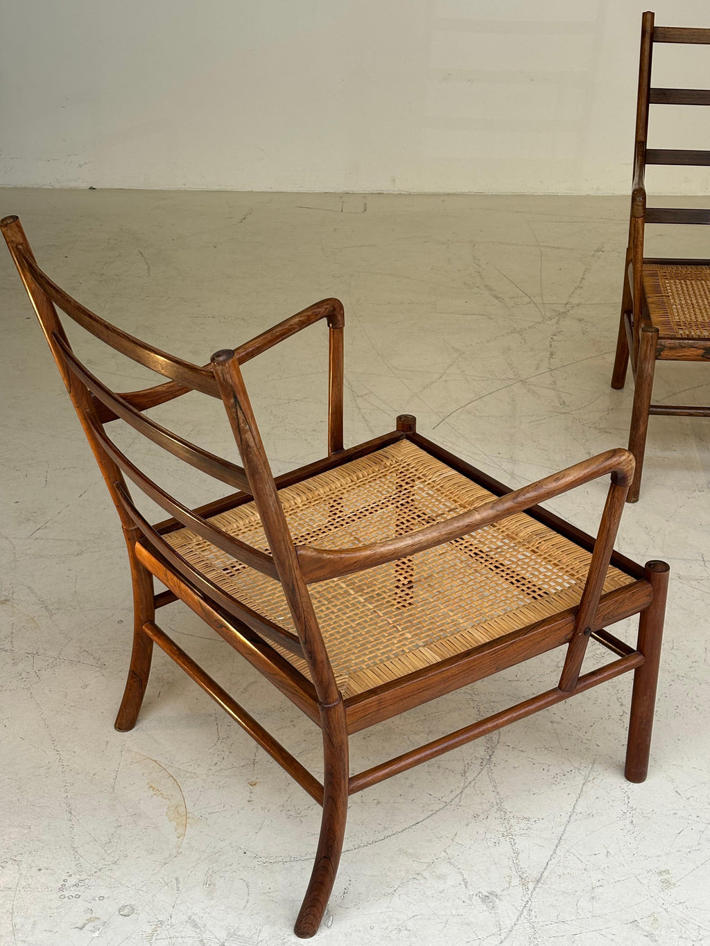 Pair of colonials armchairs by Ole Wanscher