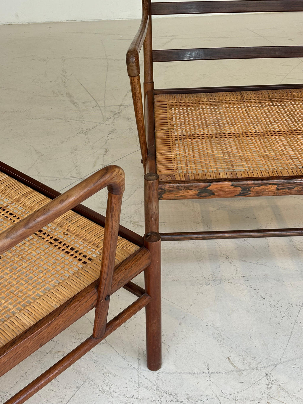 Pair of colonials armchairs by Ole Wanscher