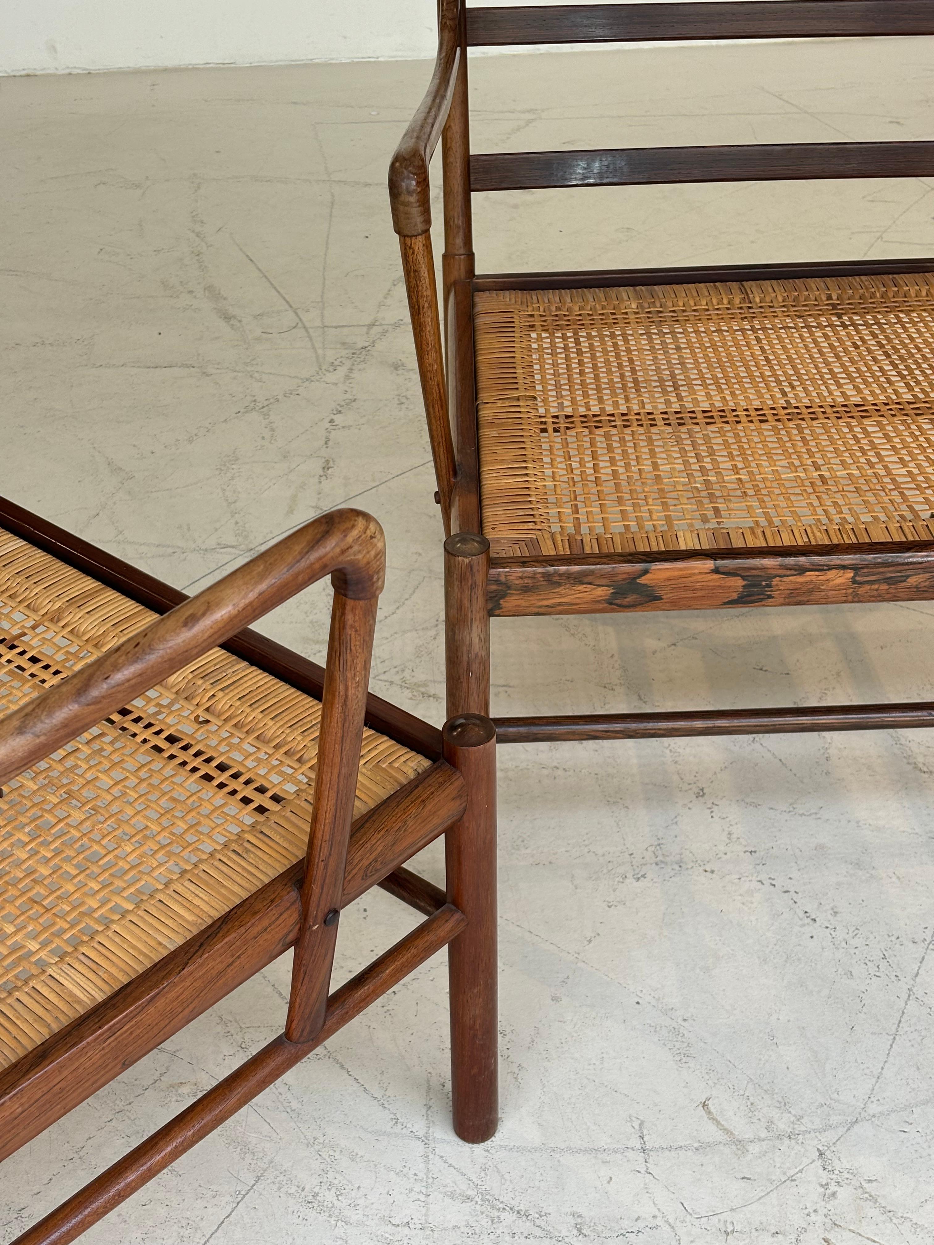 Pair of colonials armchairs by Ole Wanscher
