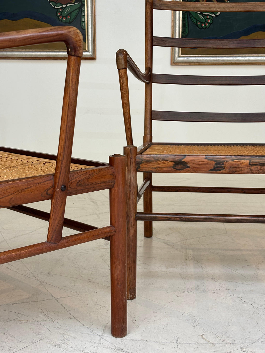 Pair of colonials armchairs by Ole Wanscher